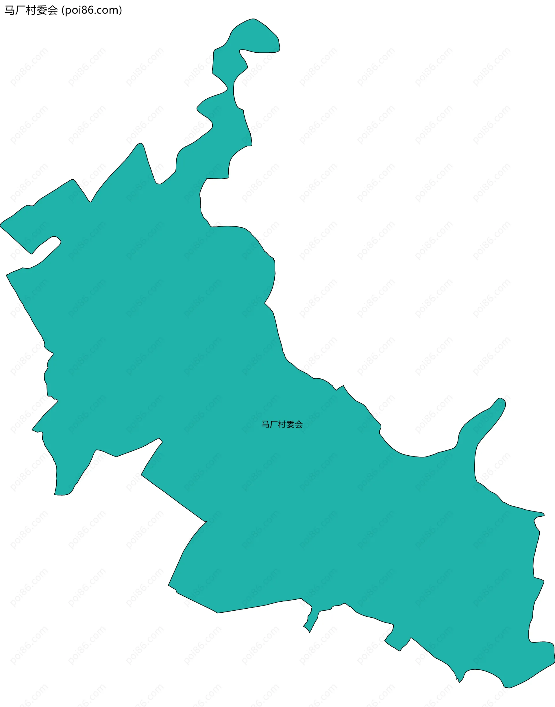 马厂村委会边界地图