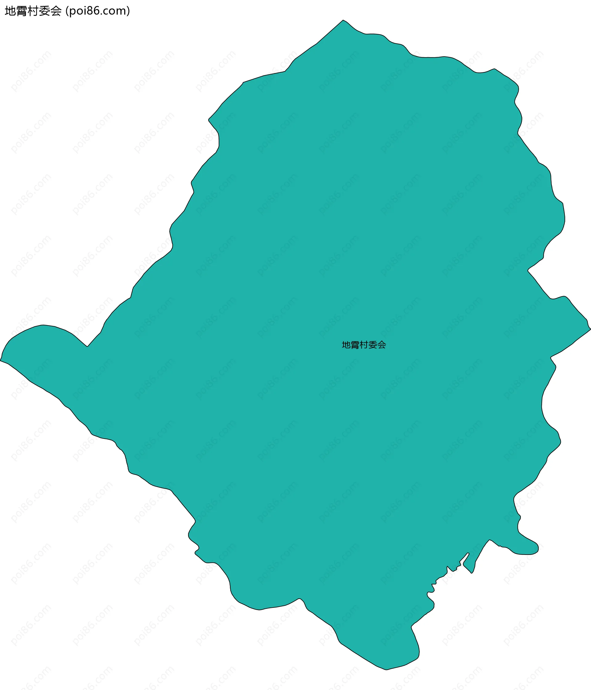 地霄村委会边界地图