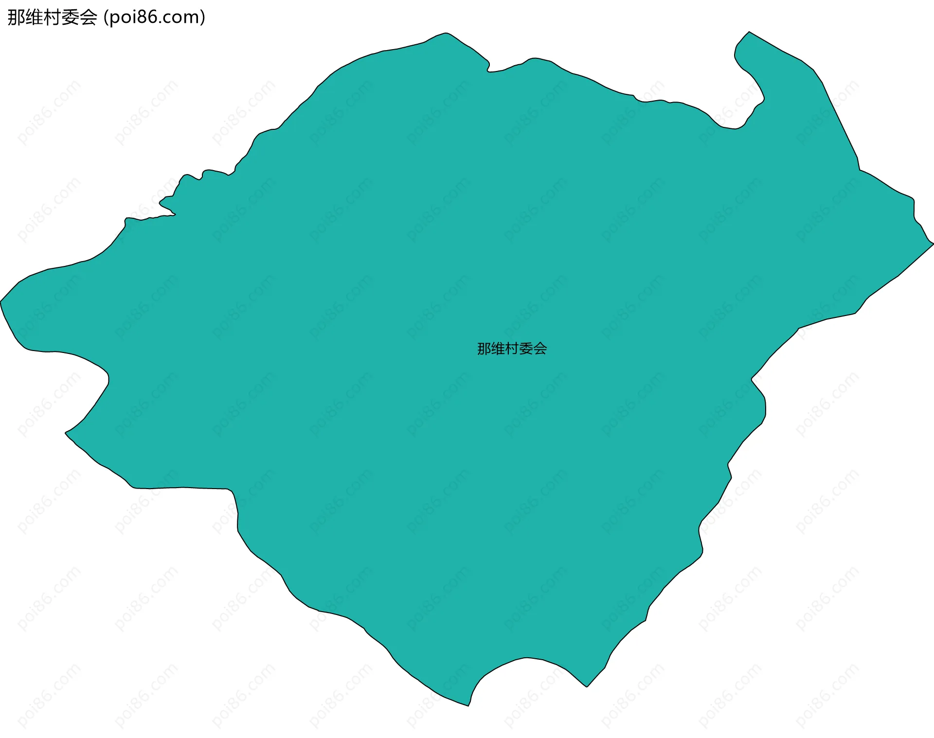那维村委会边界地图