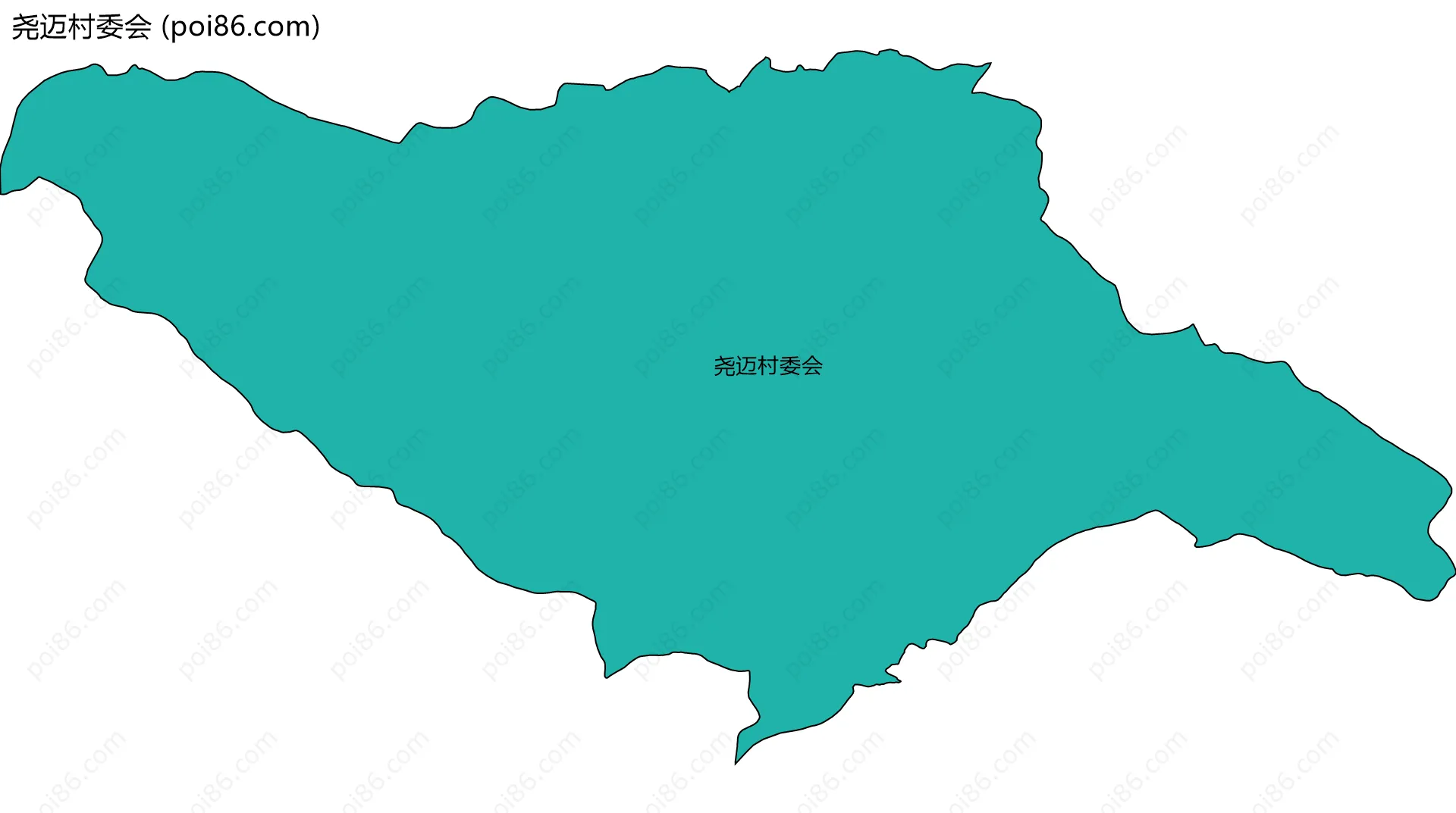 尧迈村委会边界地图