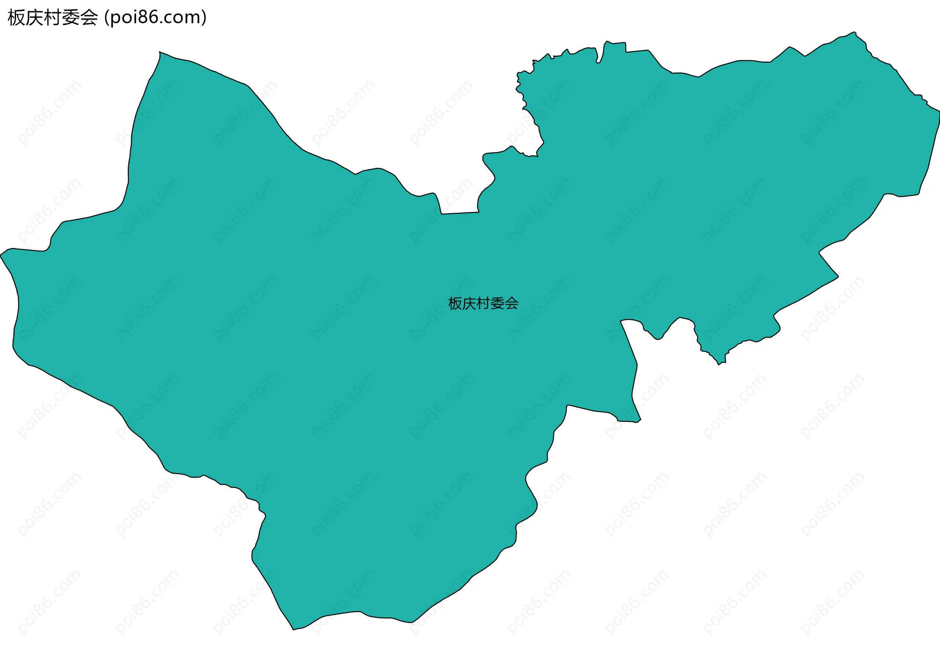 板庆村委会边界地图