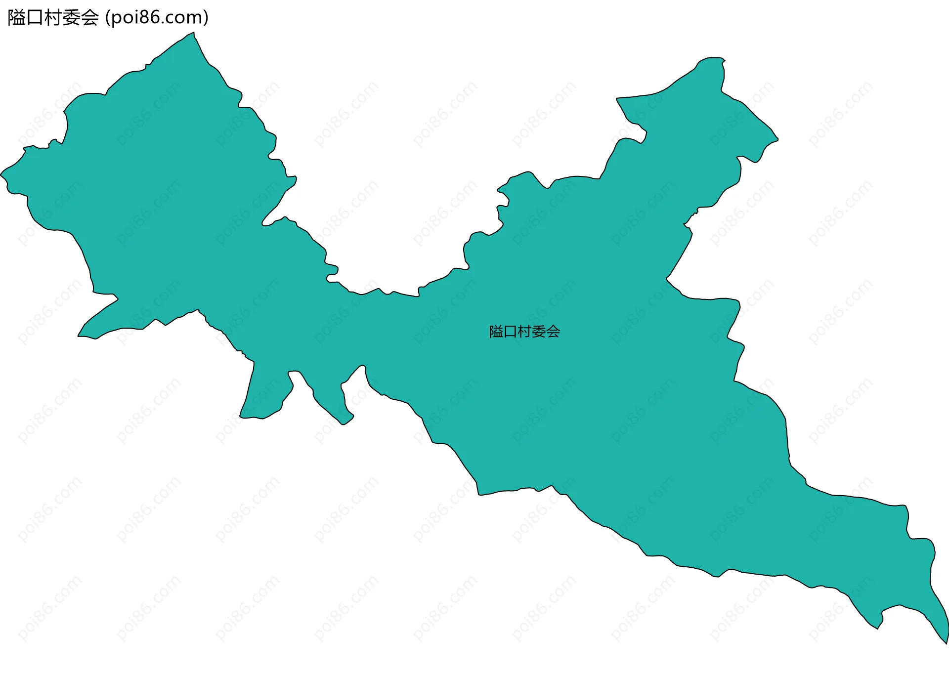 隘口村委会边界地图