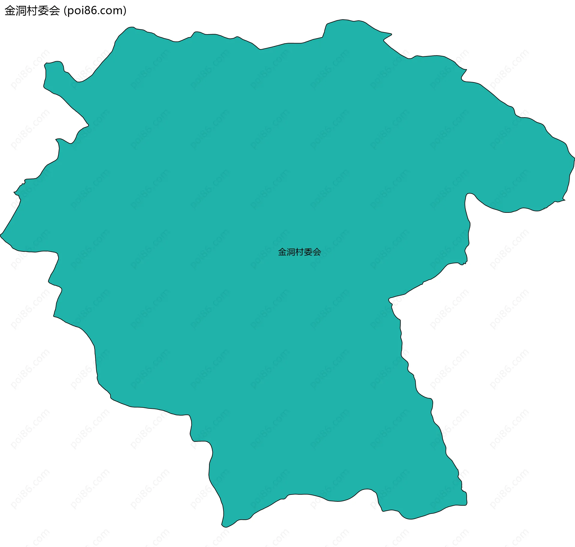 金洞村委会边界地图