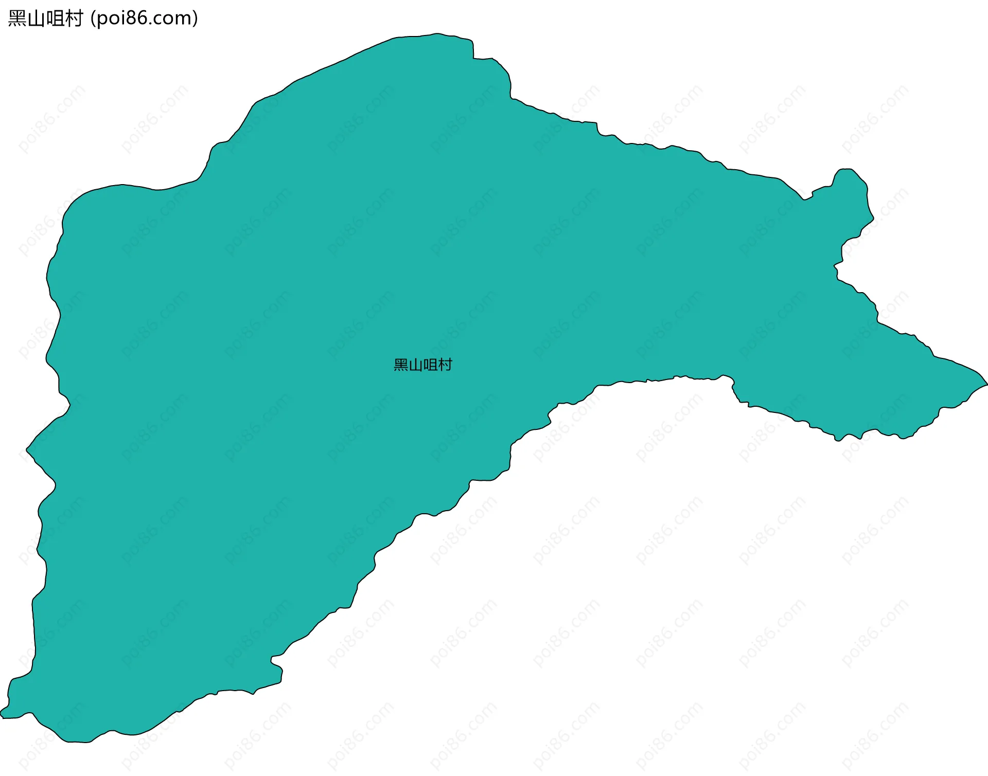 黑山咀村边界地图