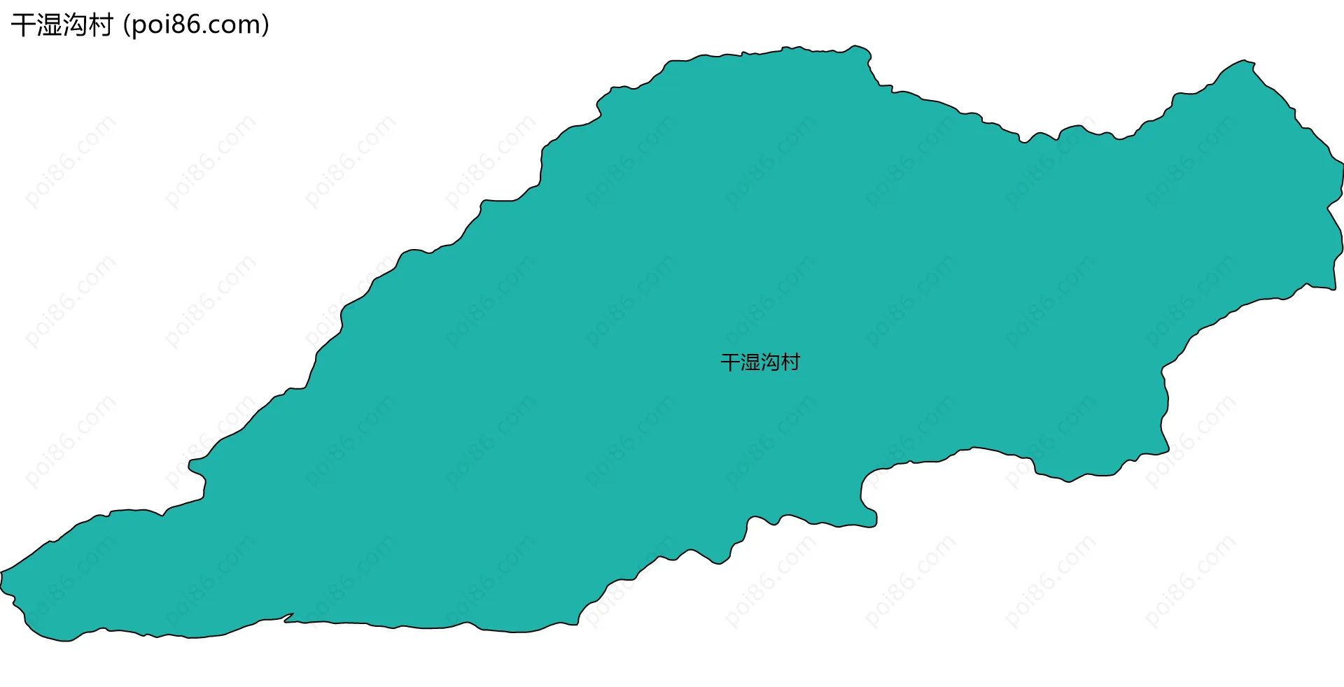 干湿沟村边界地图