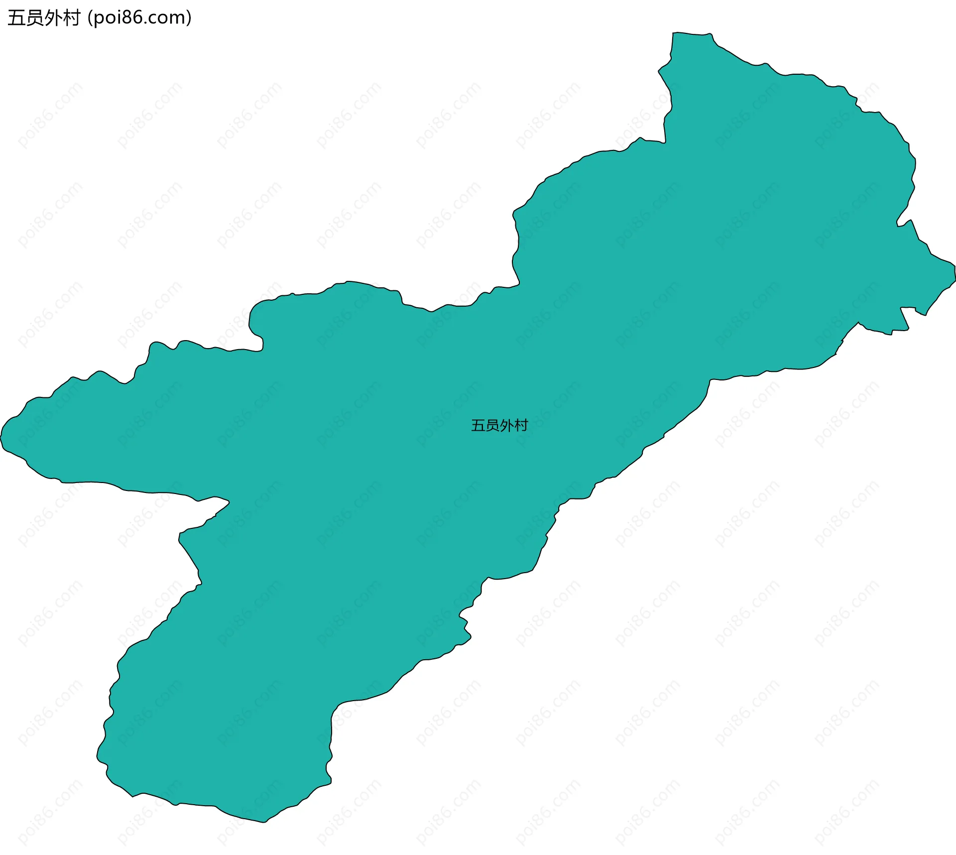 五员外村边界地图