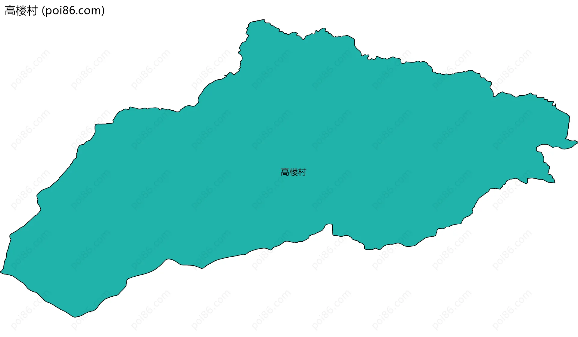 高楼村边界地图