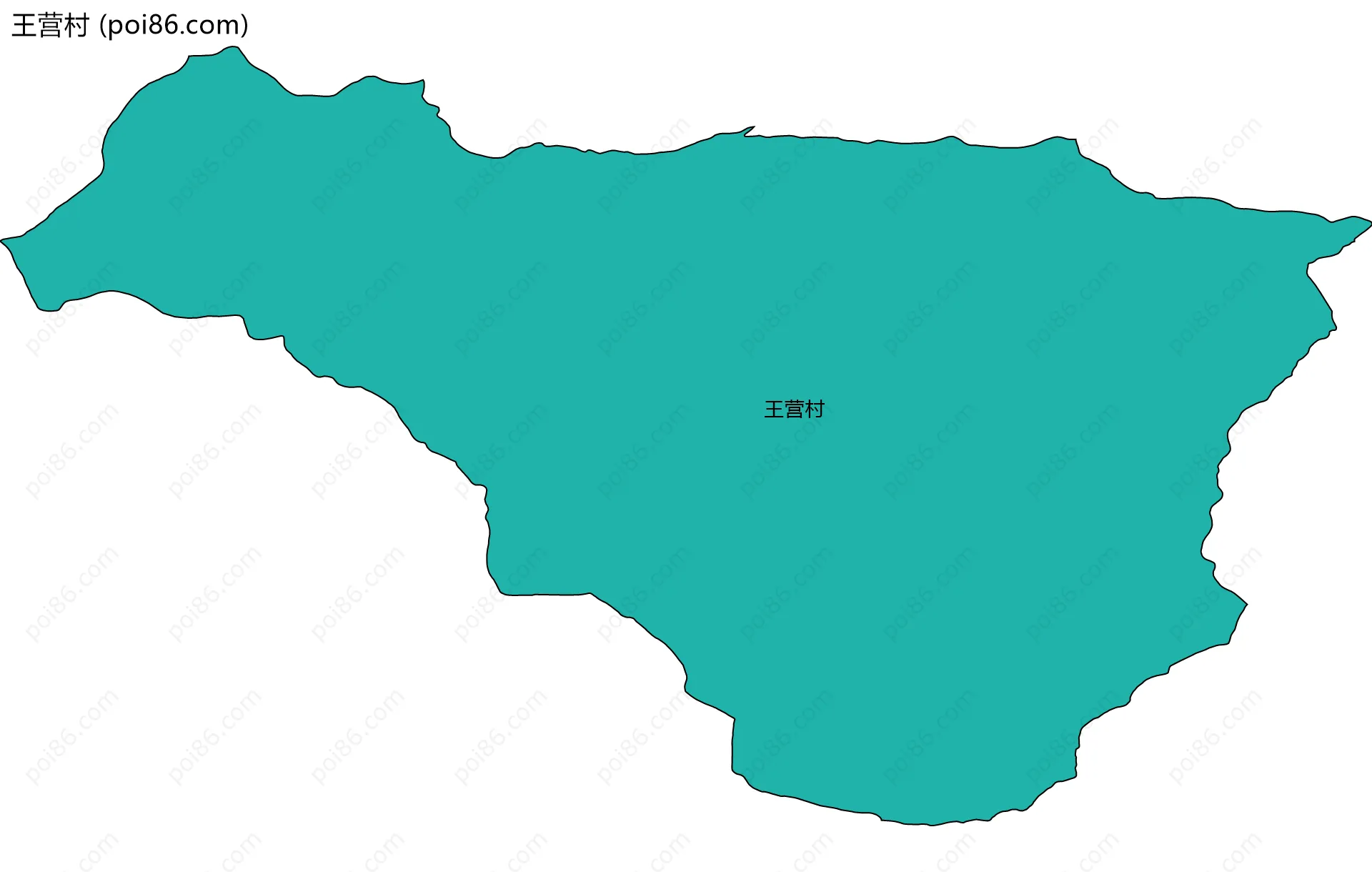 王营村边界地图