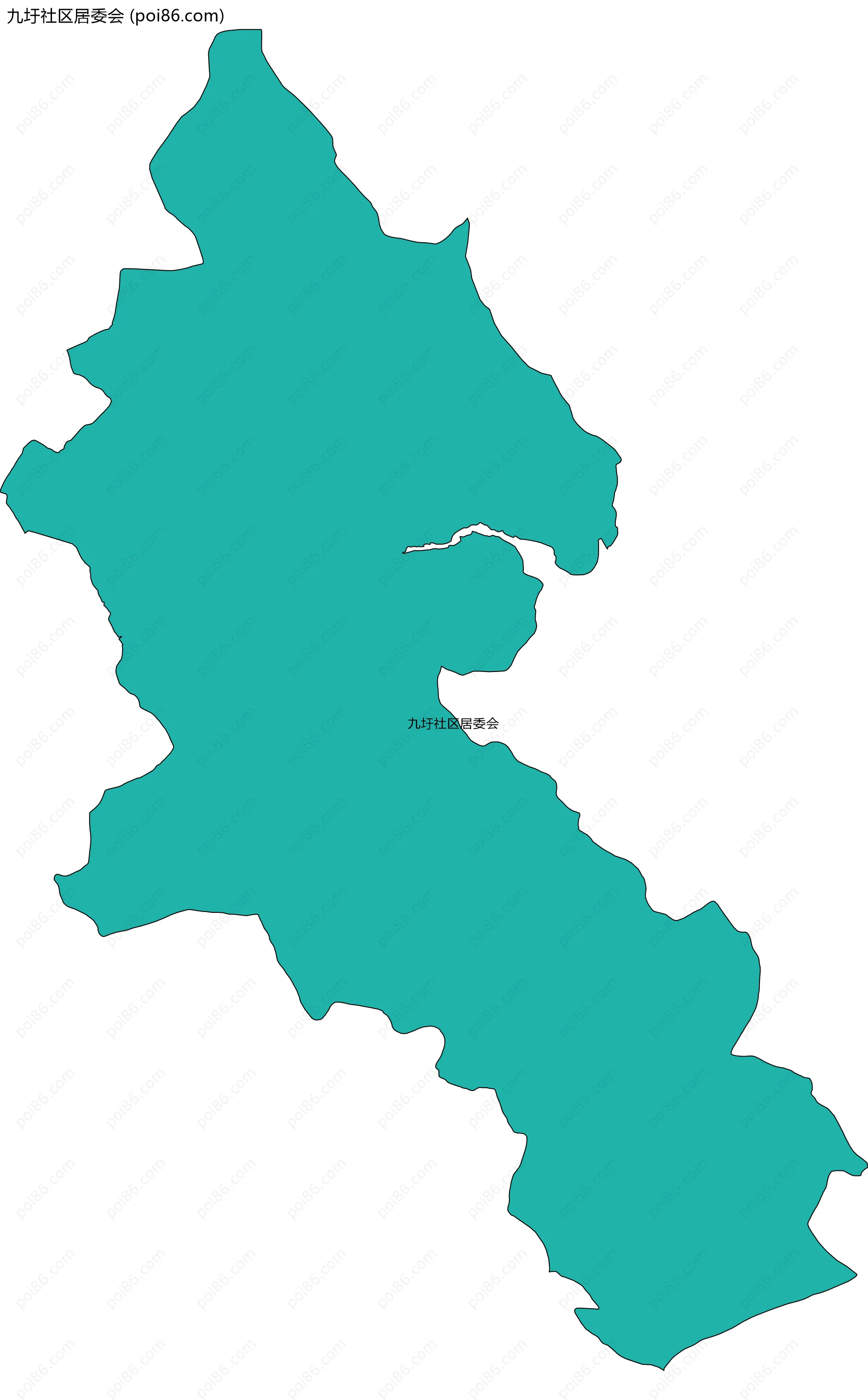 九圩社区居委会边界地图