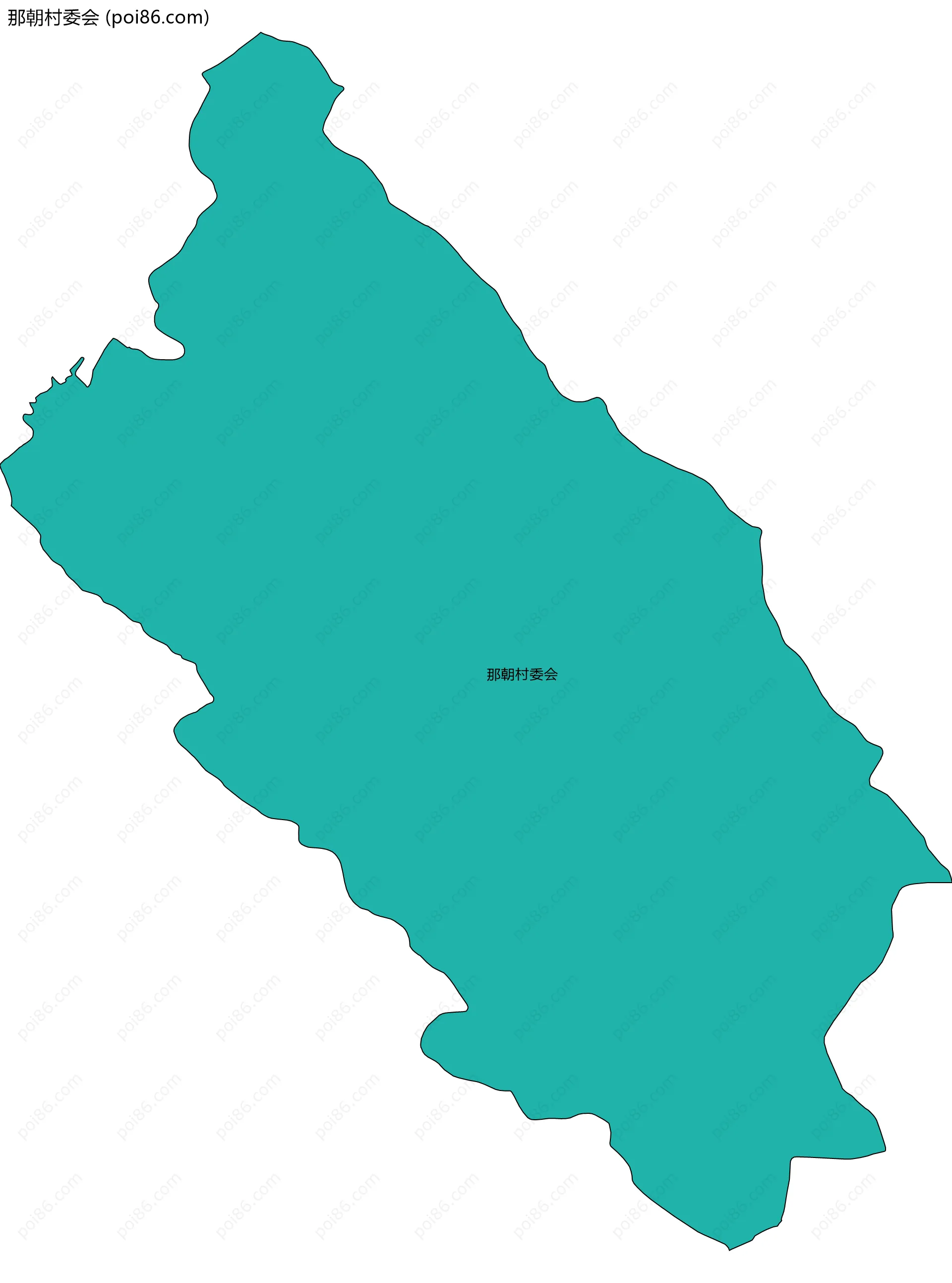 那朝村委会边界地图