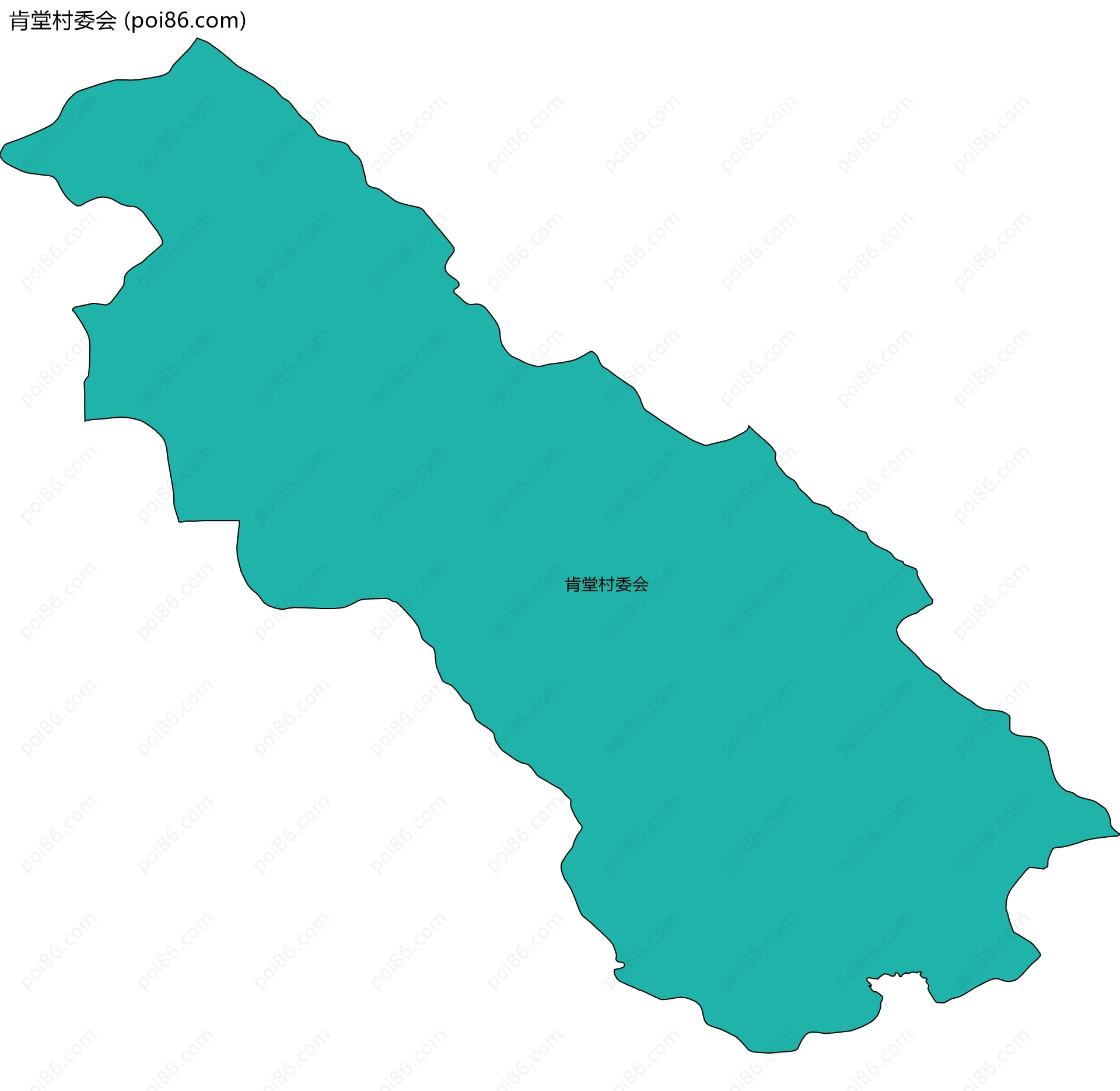 肯堂村委会边界地图