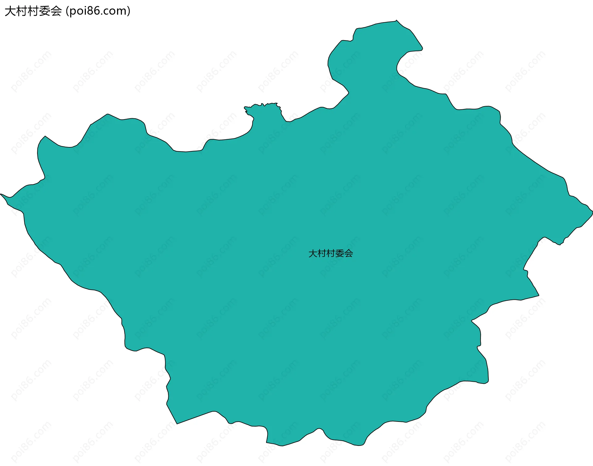 大村村委会边界地图