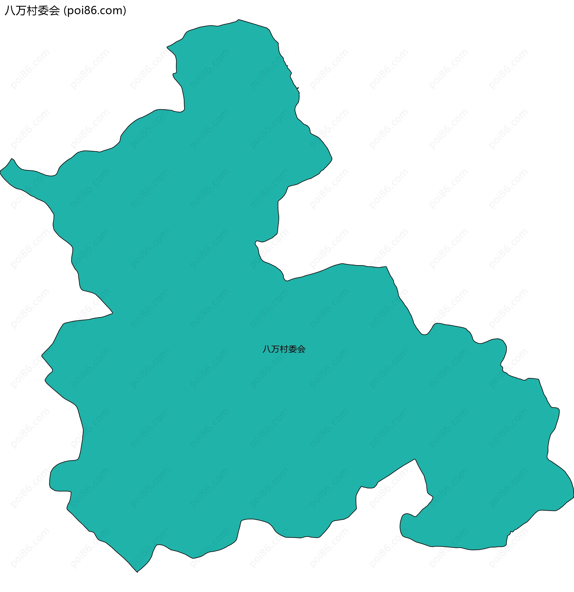 八万村委会边界地图