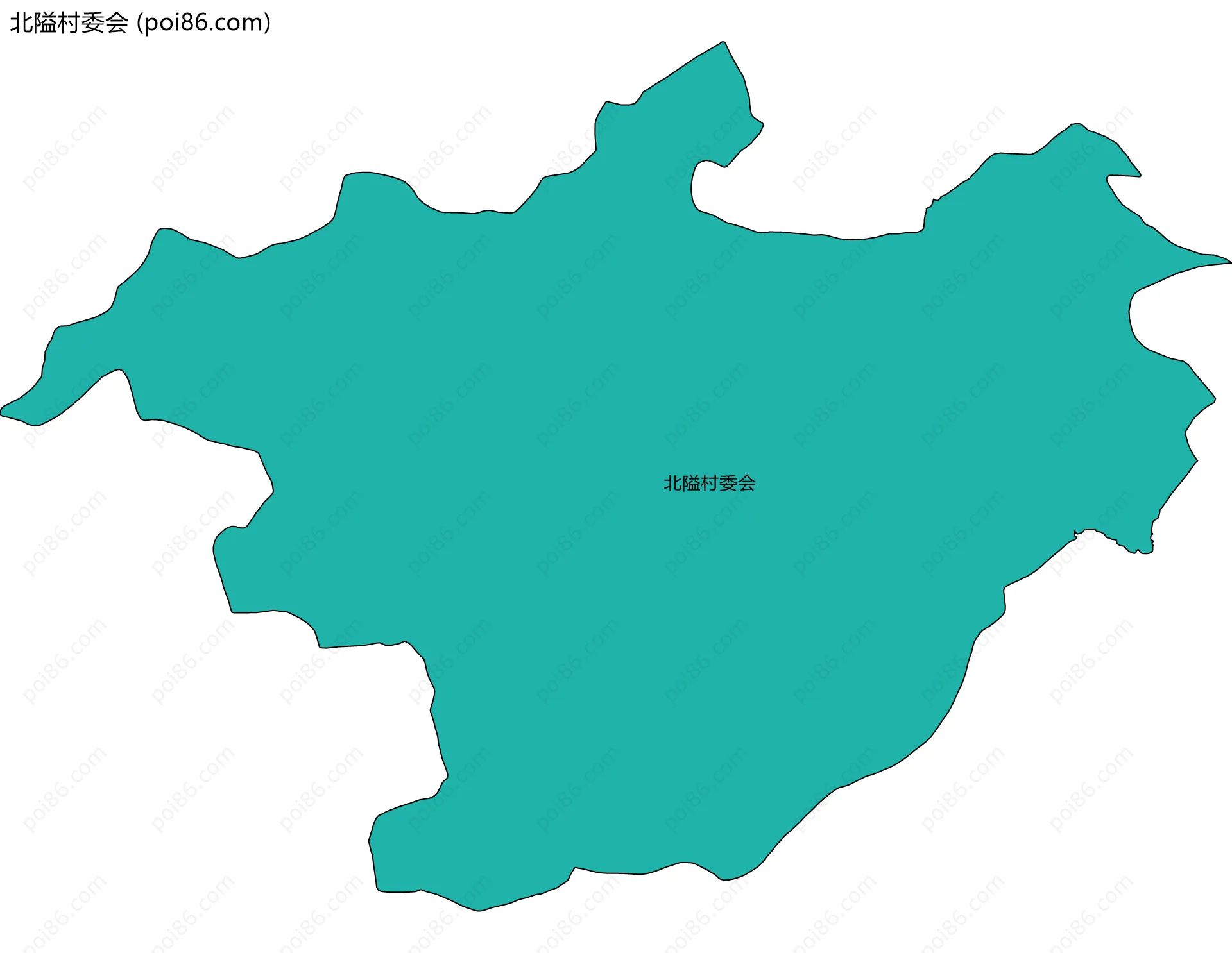 北隘村委会边界地图