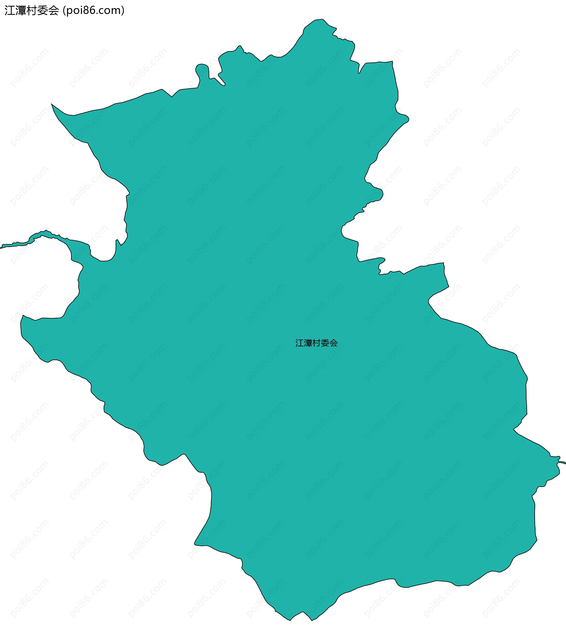 江潭村委会边界地图