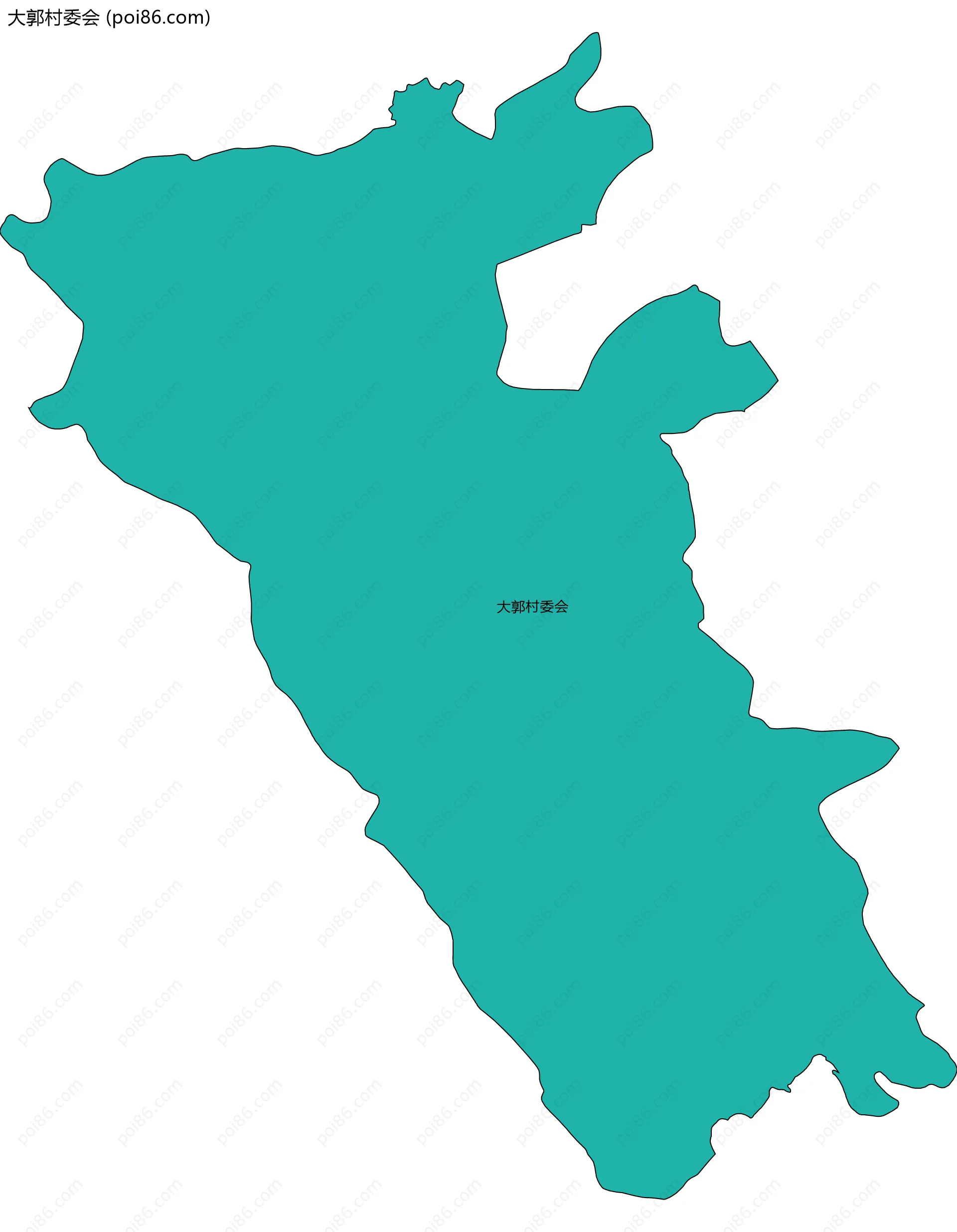 大郭村委会边界地图