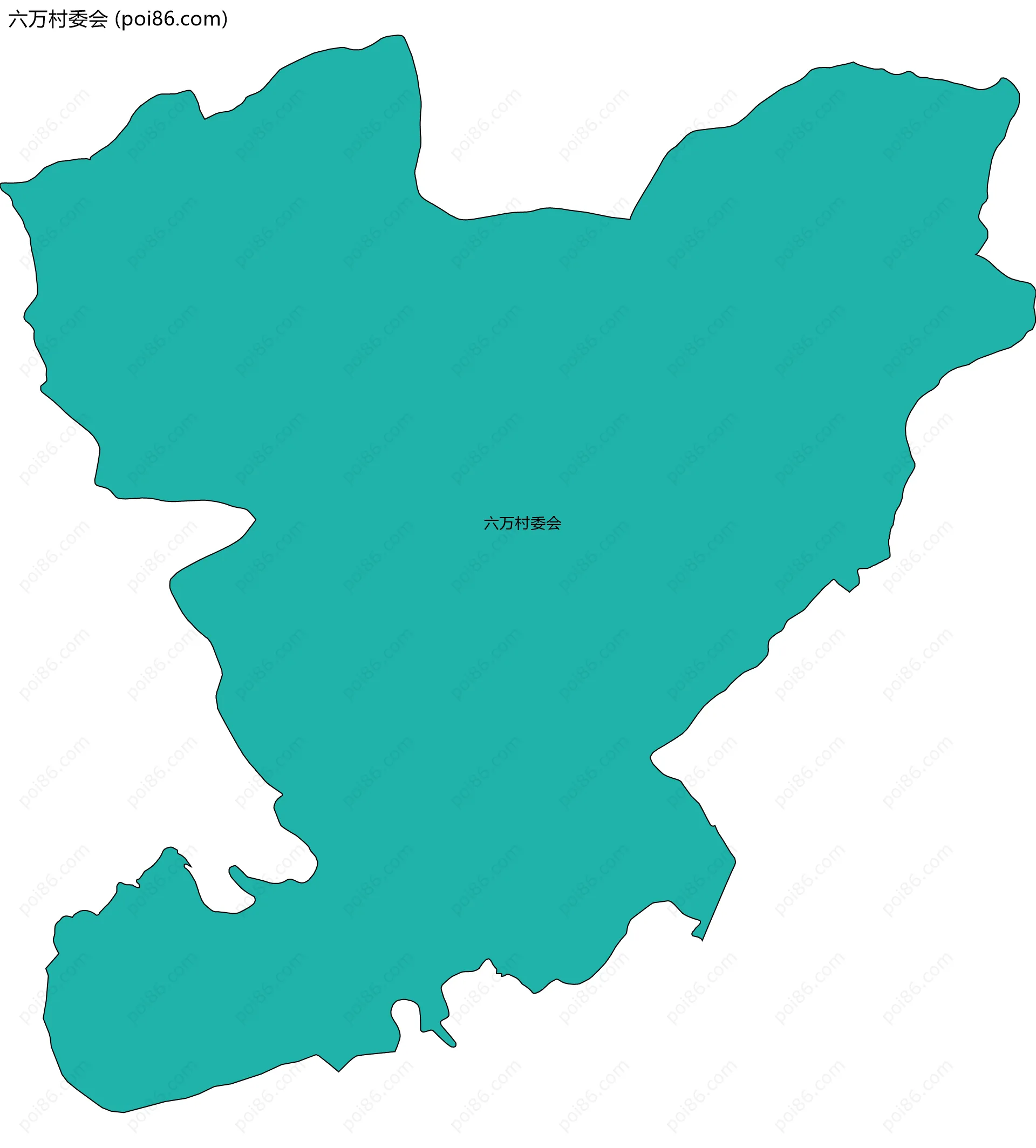 六万村委会边界地图