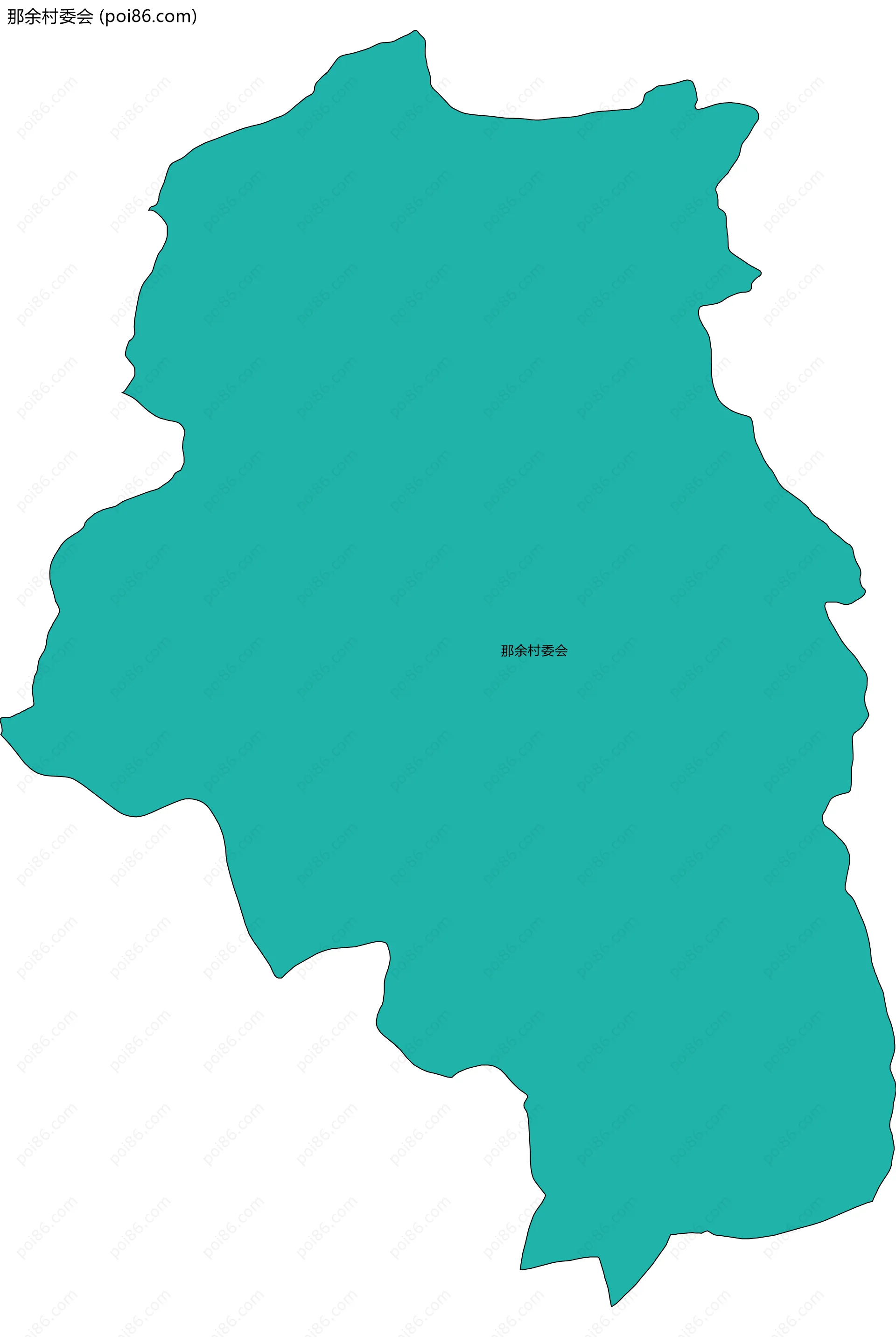 那余村委会边界地图