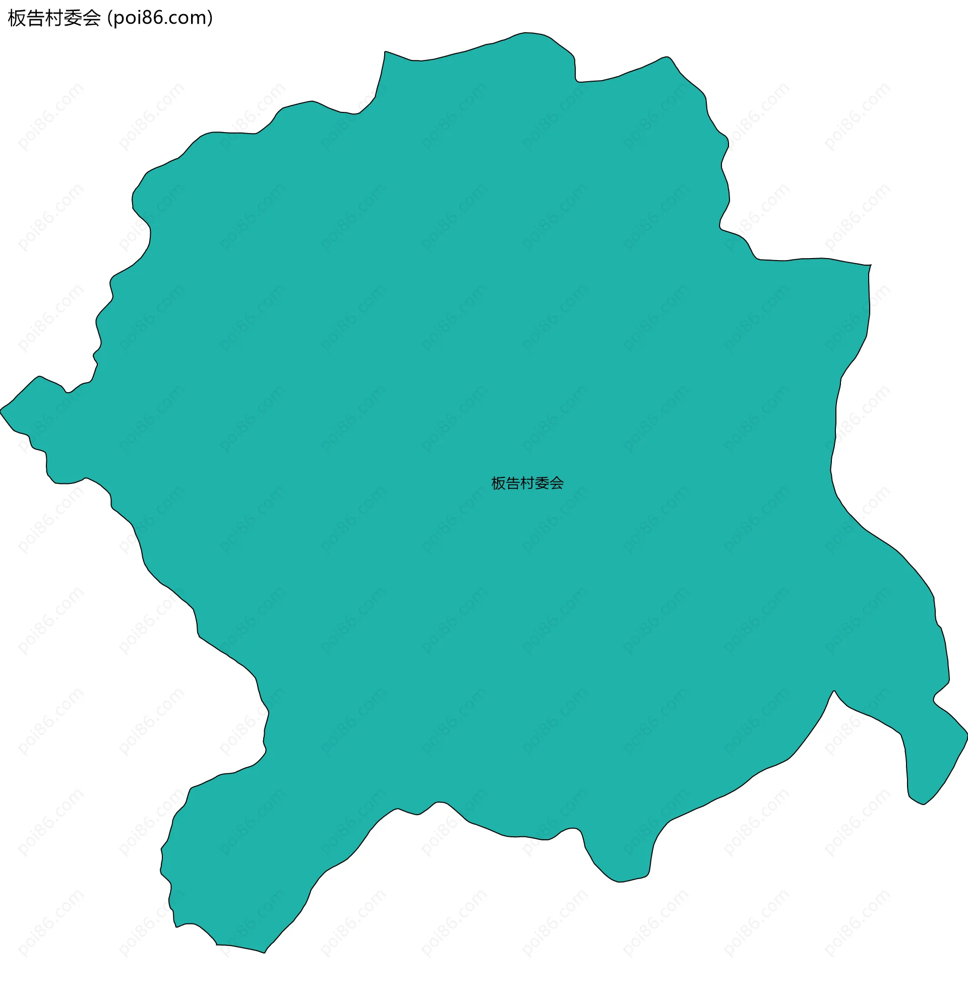 板告村委会边界地图