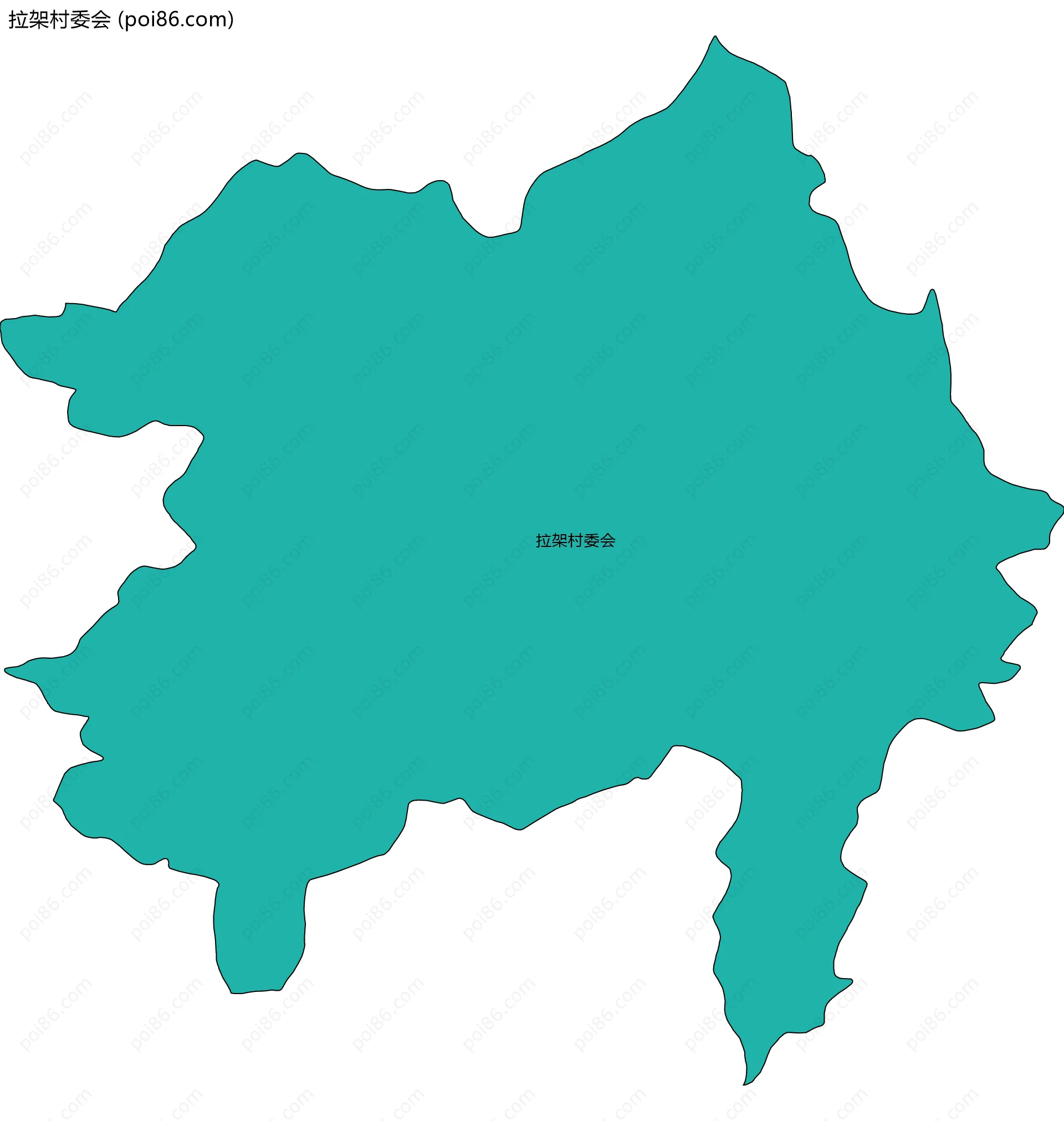 拉架村委会边界地图