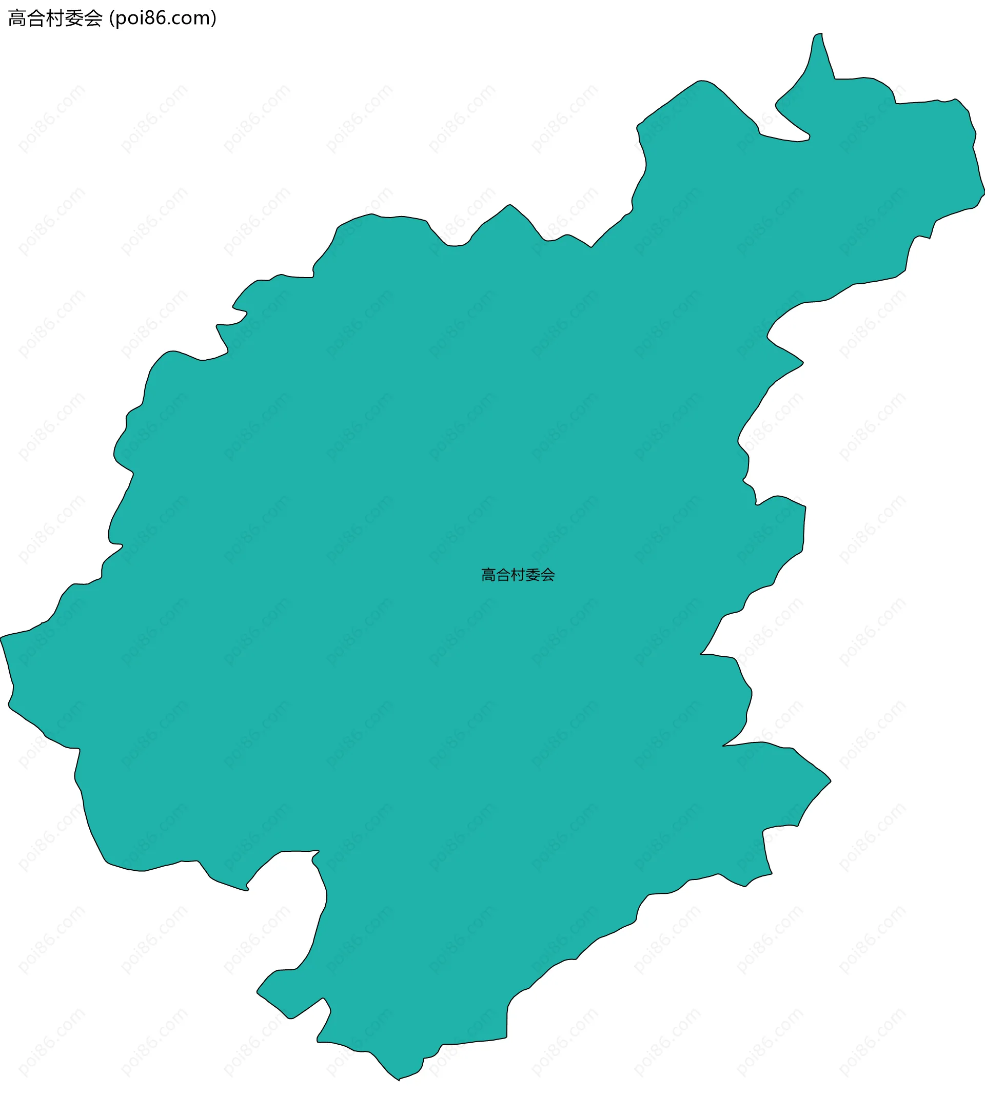 高合村委会边界地图