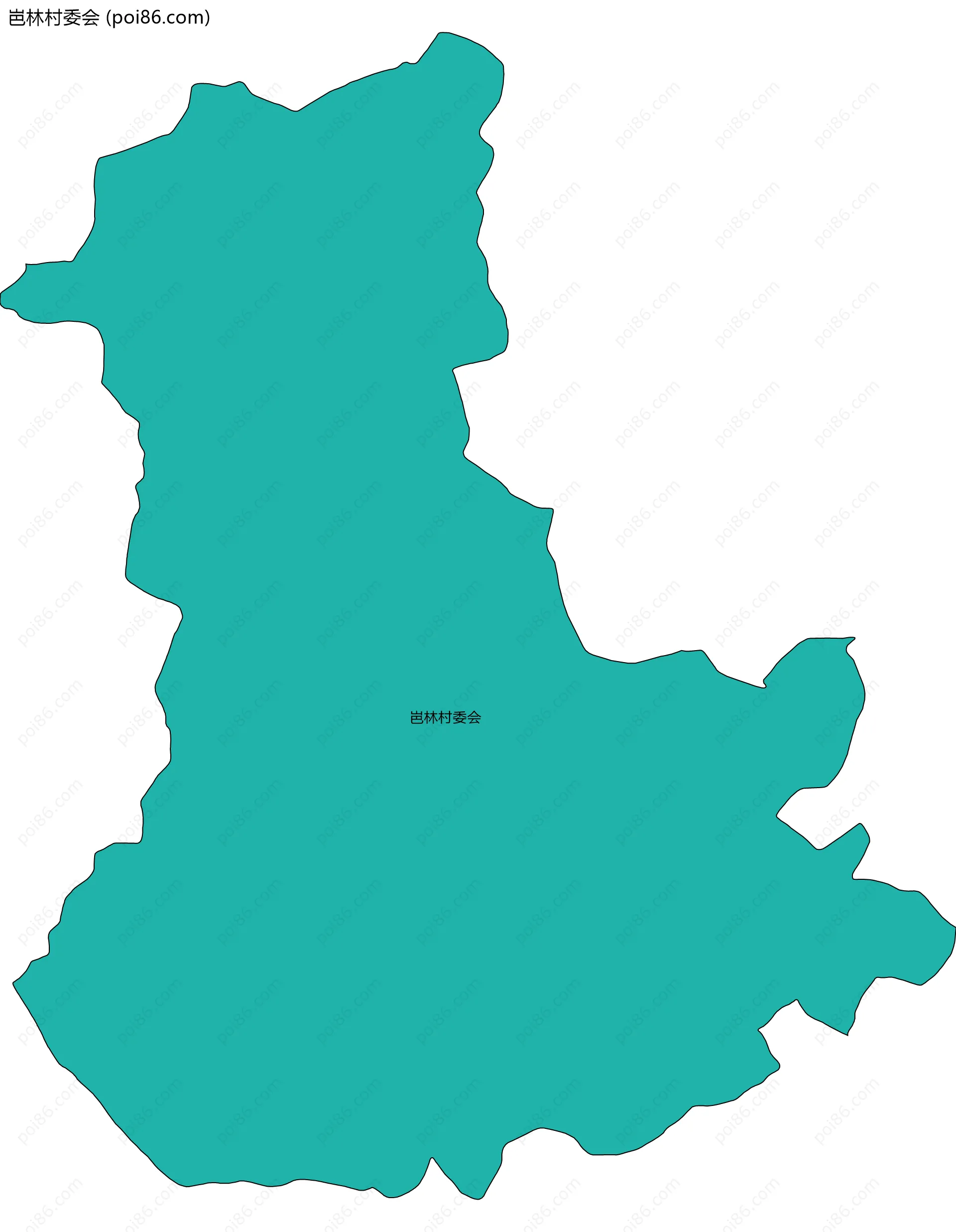 岜林村委会边界地图