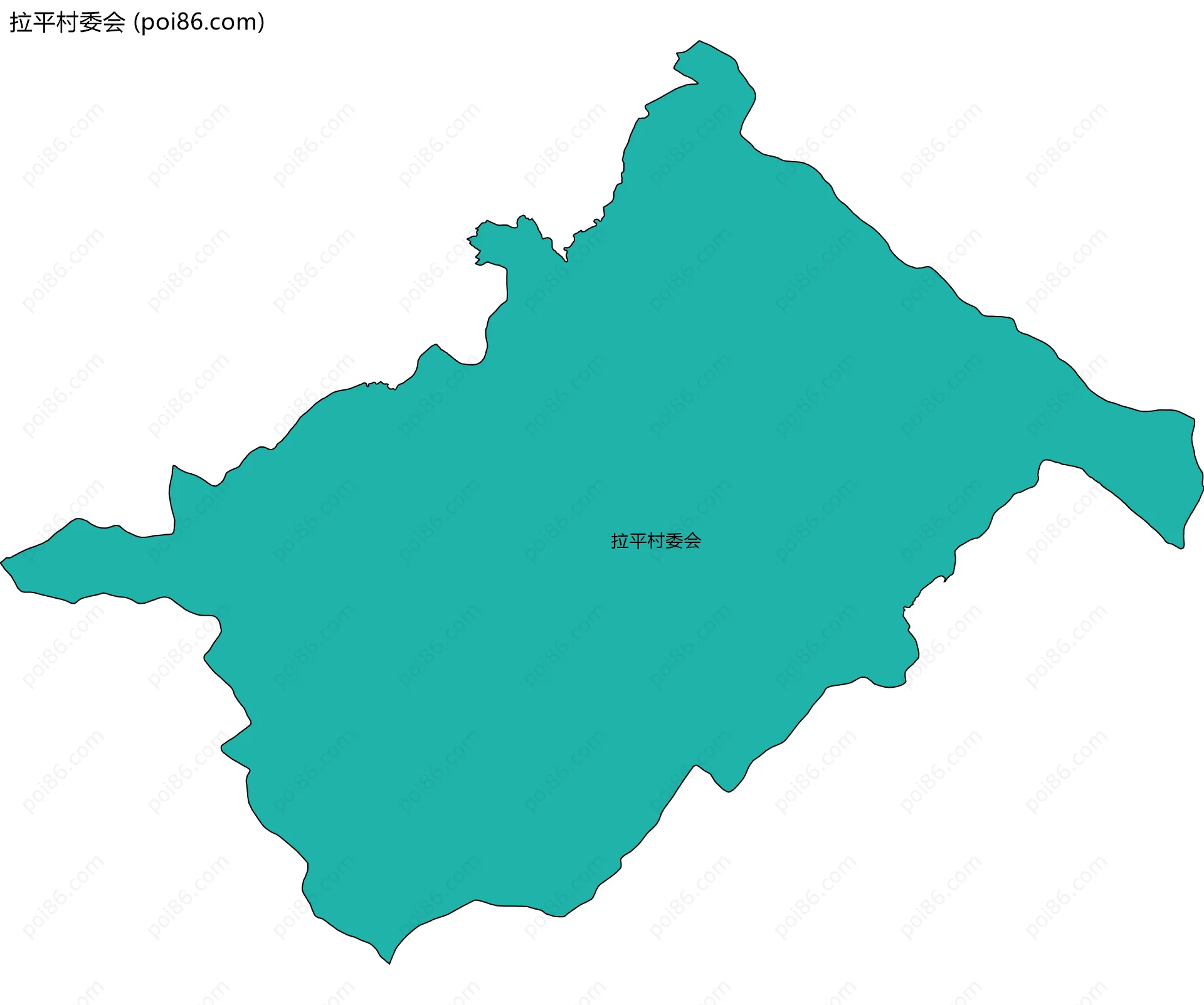 拉平村委会边界地图