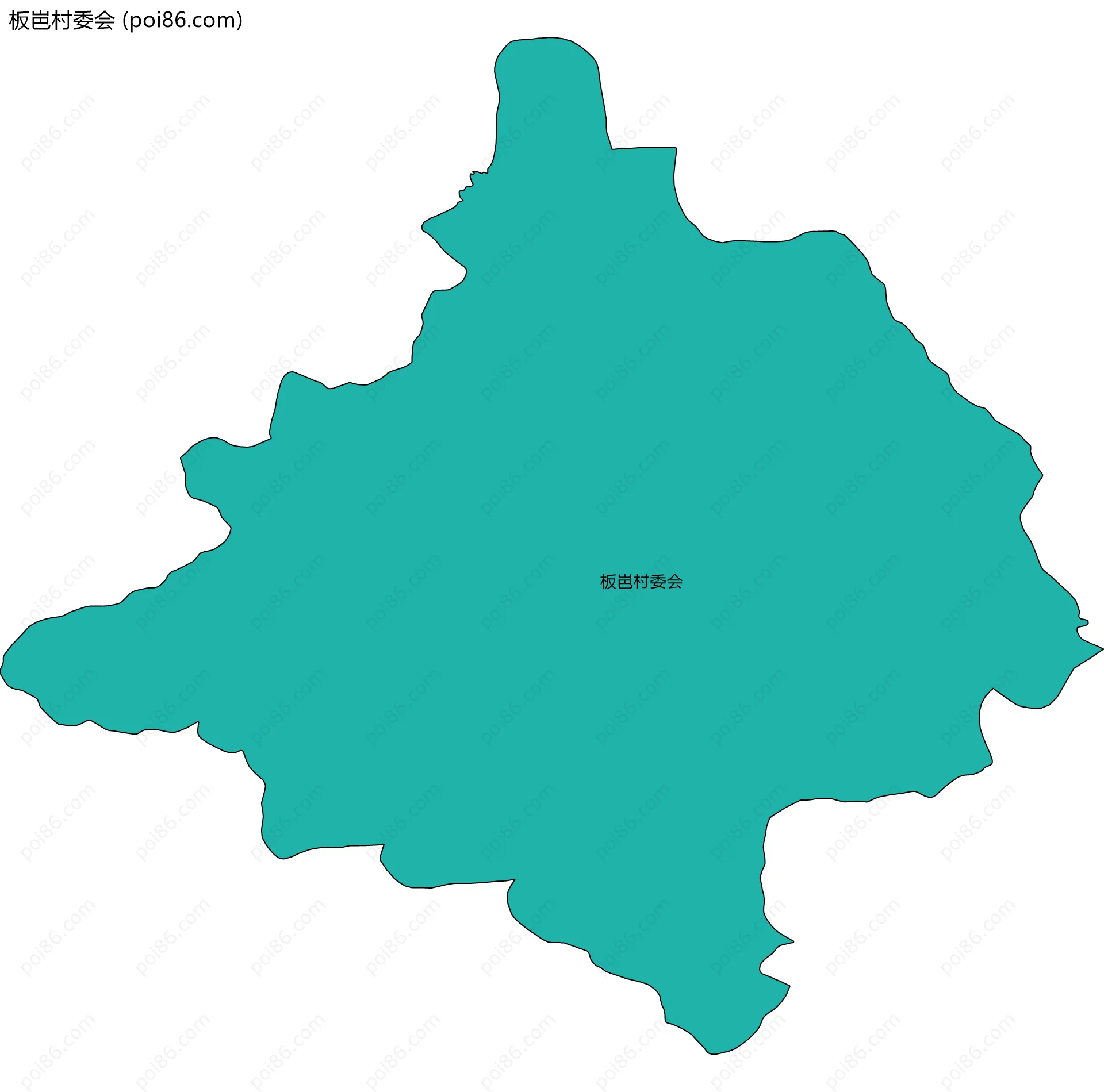 板岜村委会边界地图