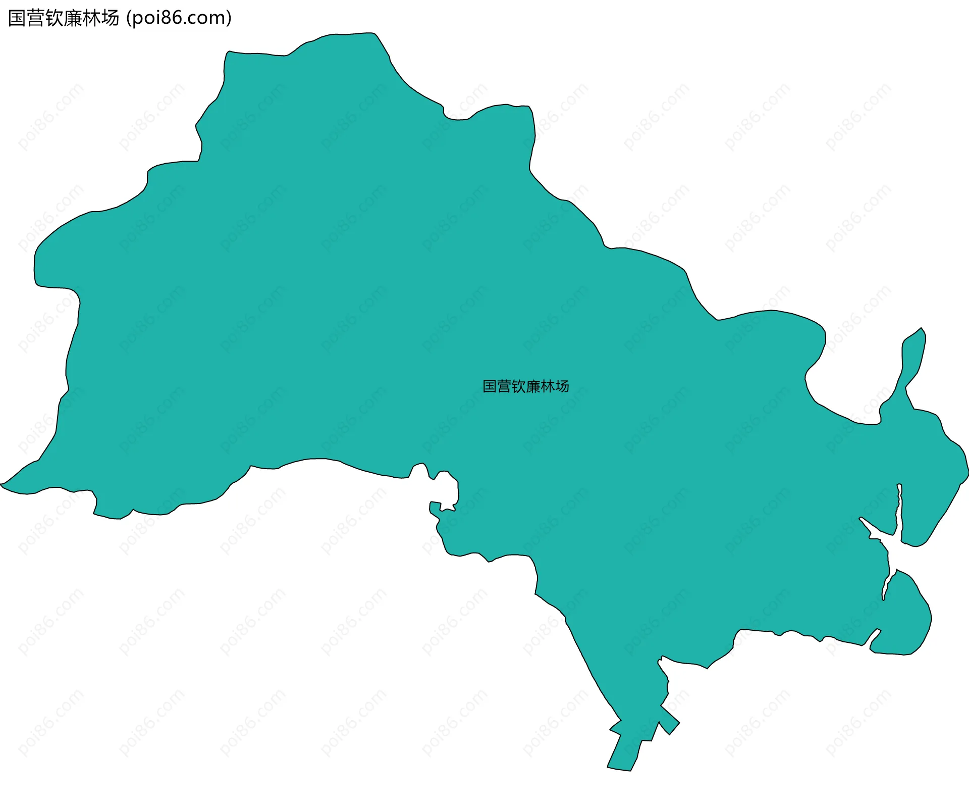 国营钦廉林场边界地图
