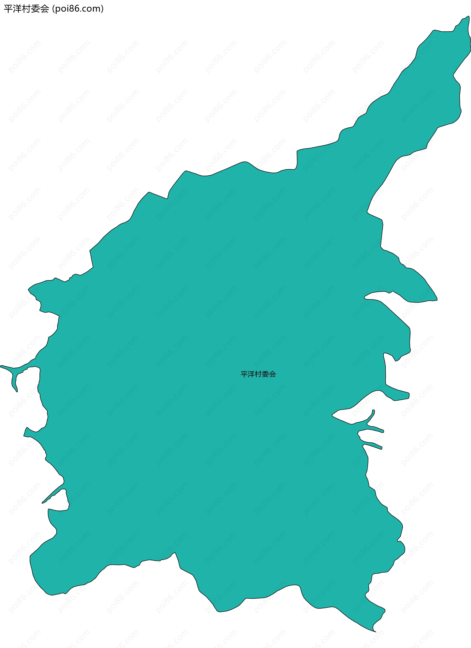 平洋村委会边界地图