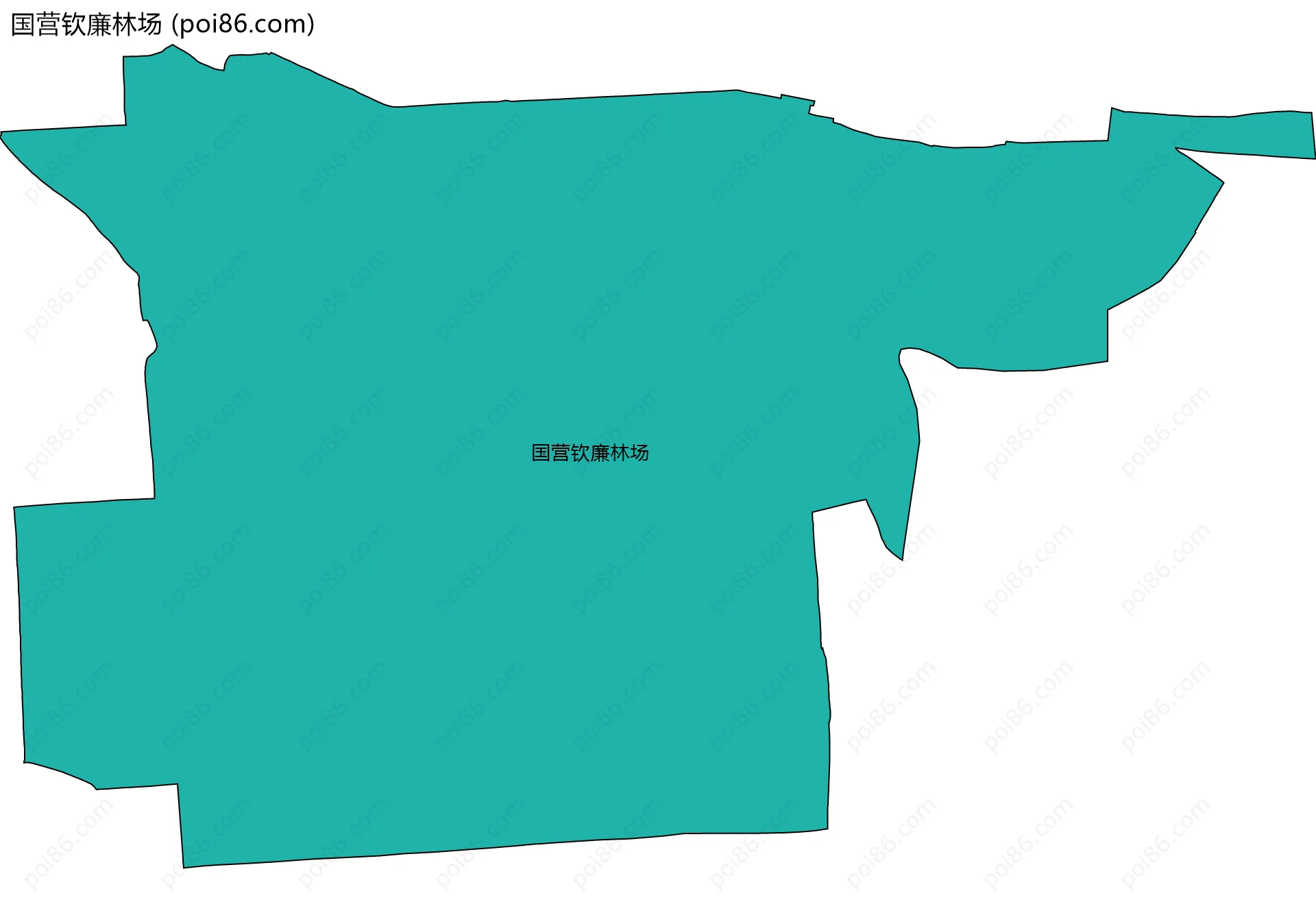 国营钦廉林场边界地图