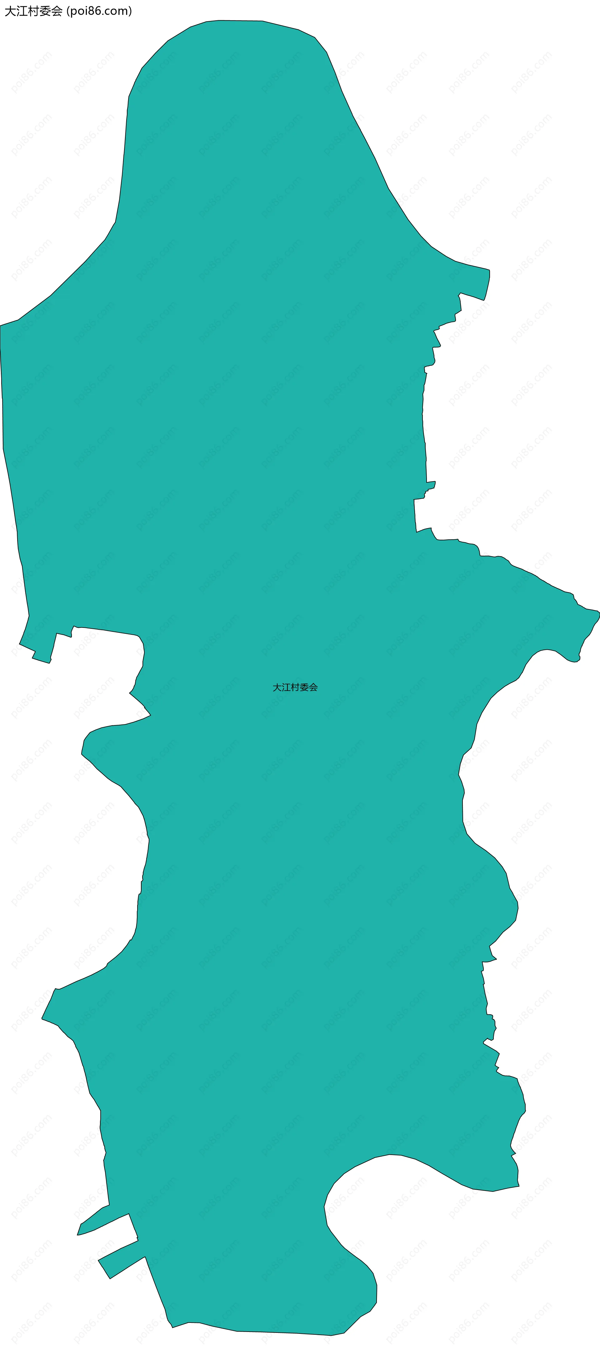 大江村委会边界地图