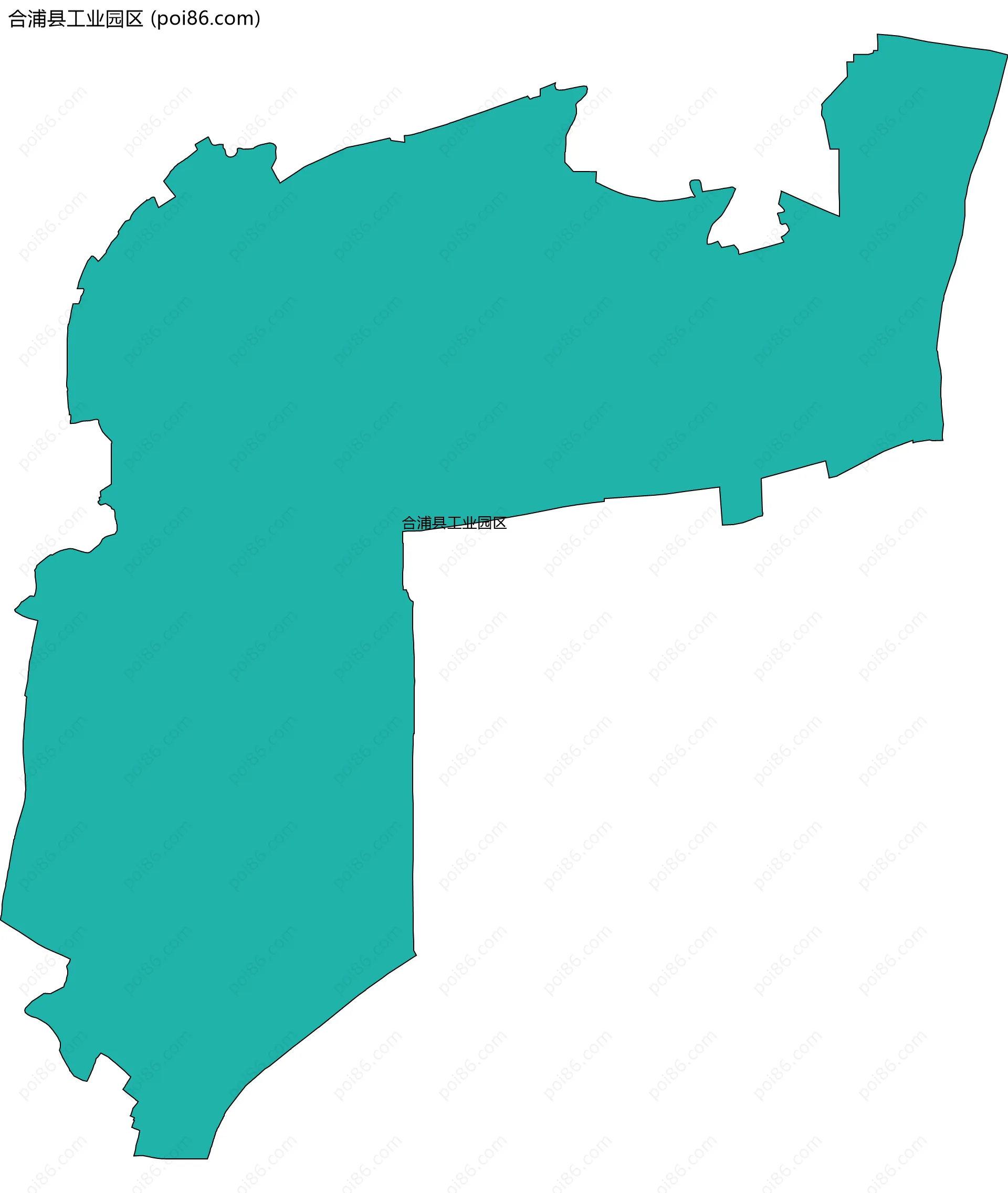 合浦县工业园区边界地图