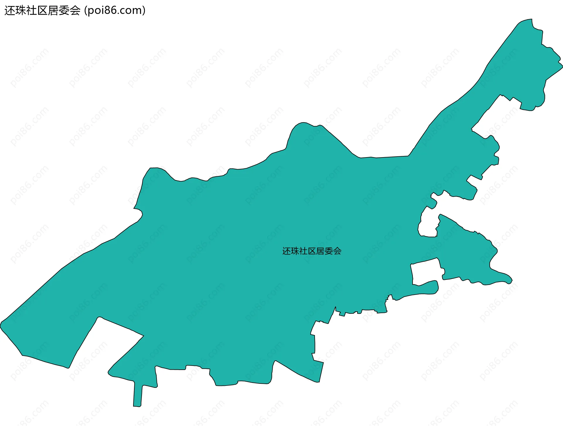 还珠社区居委会边界地图
