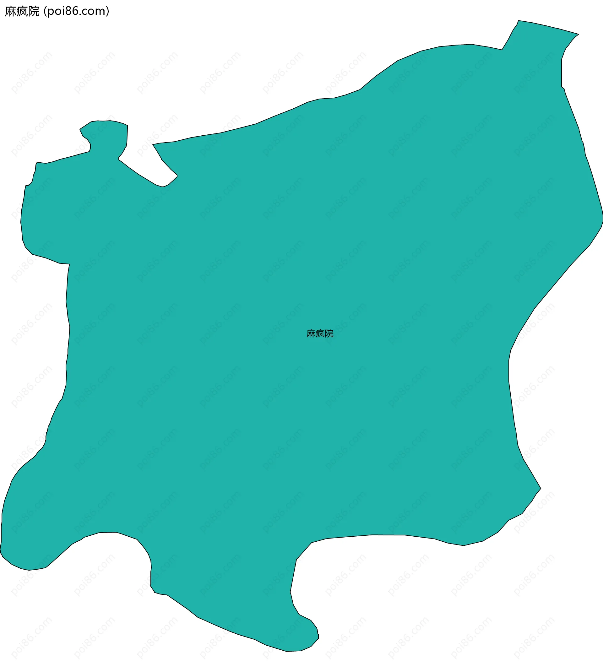 麻疯院边界地图