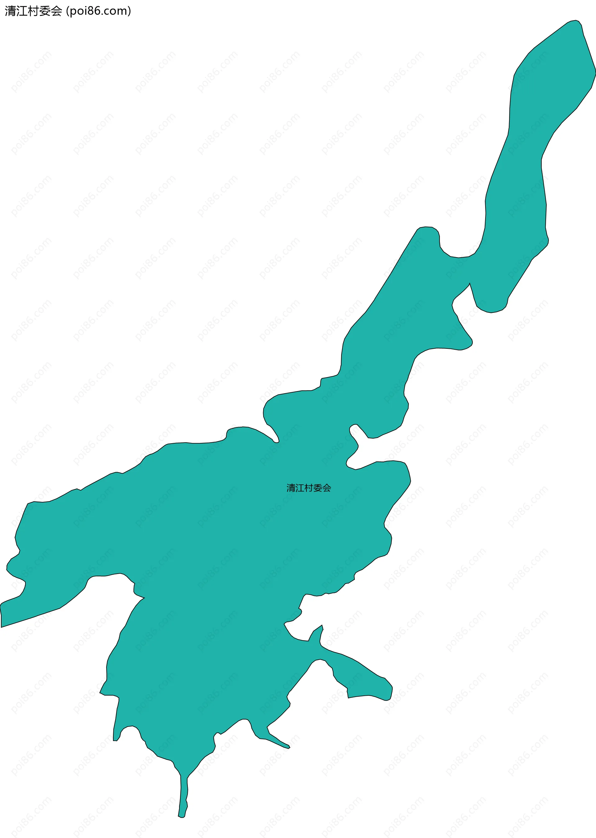 清江村委会边界地图