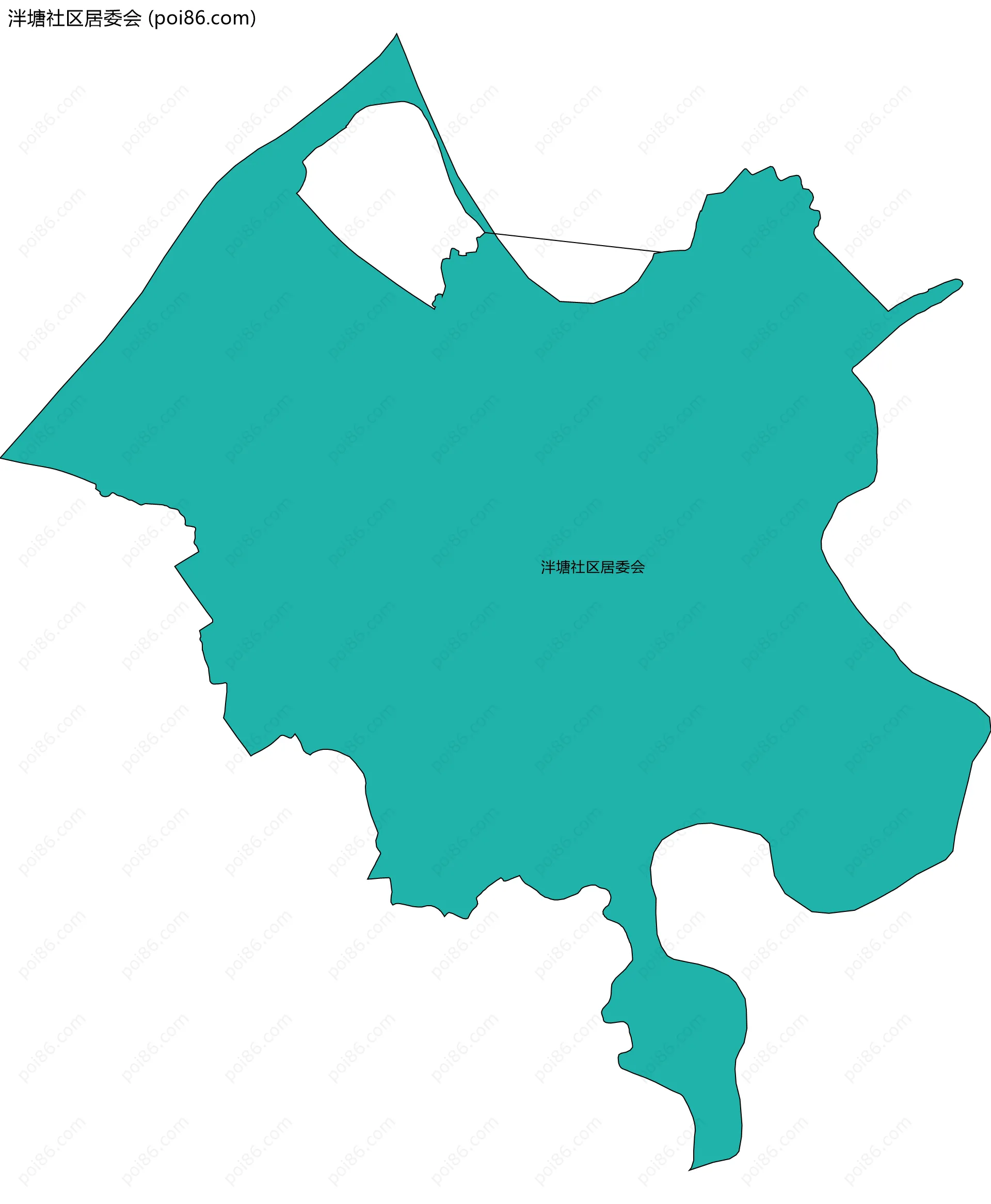 泮塘社区居委会边界地图