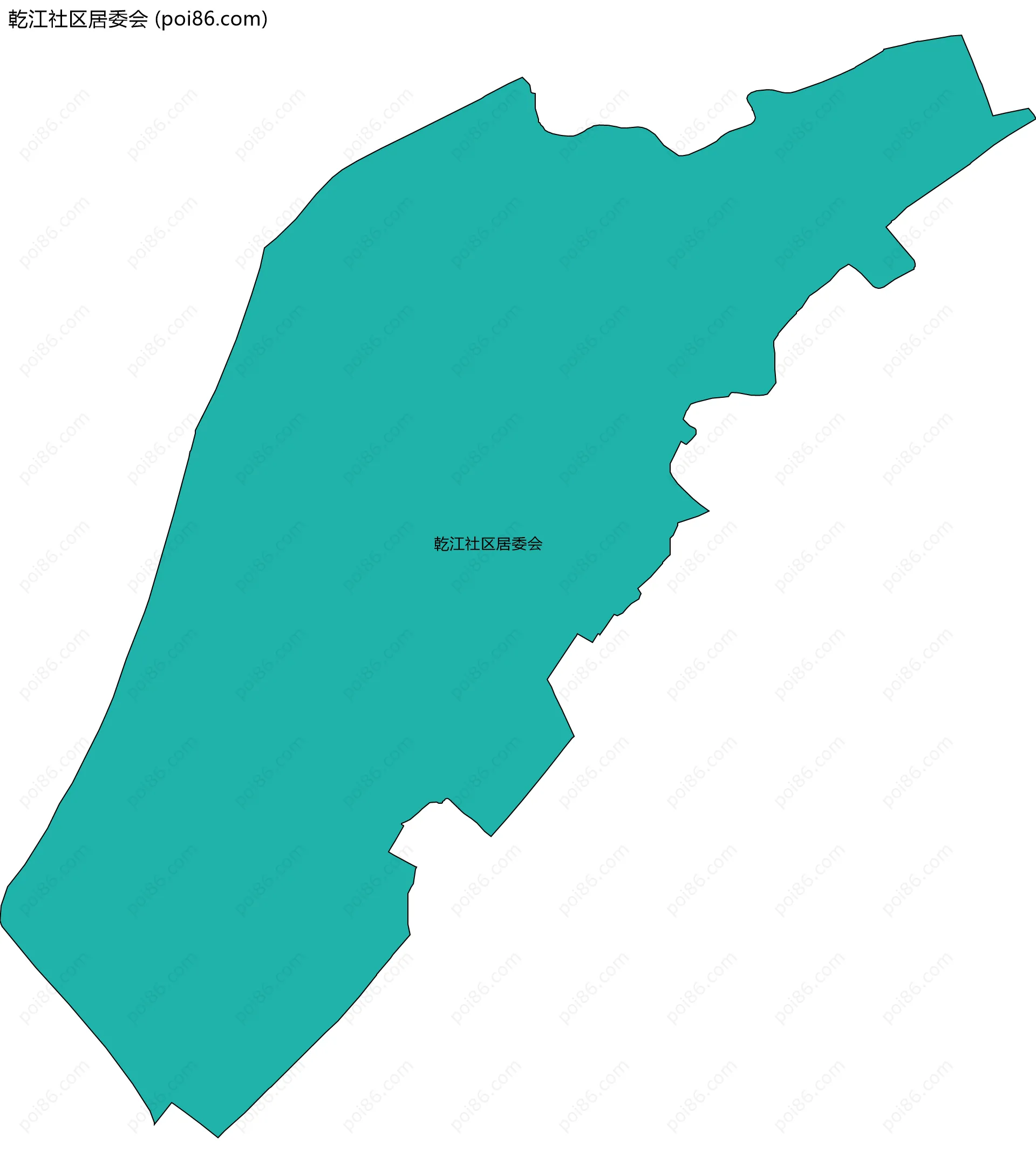 乾江社区居委会边界地图