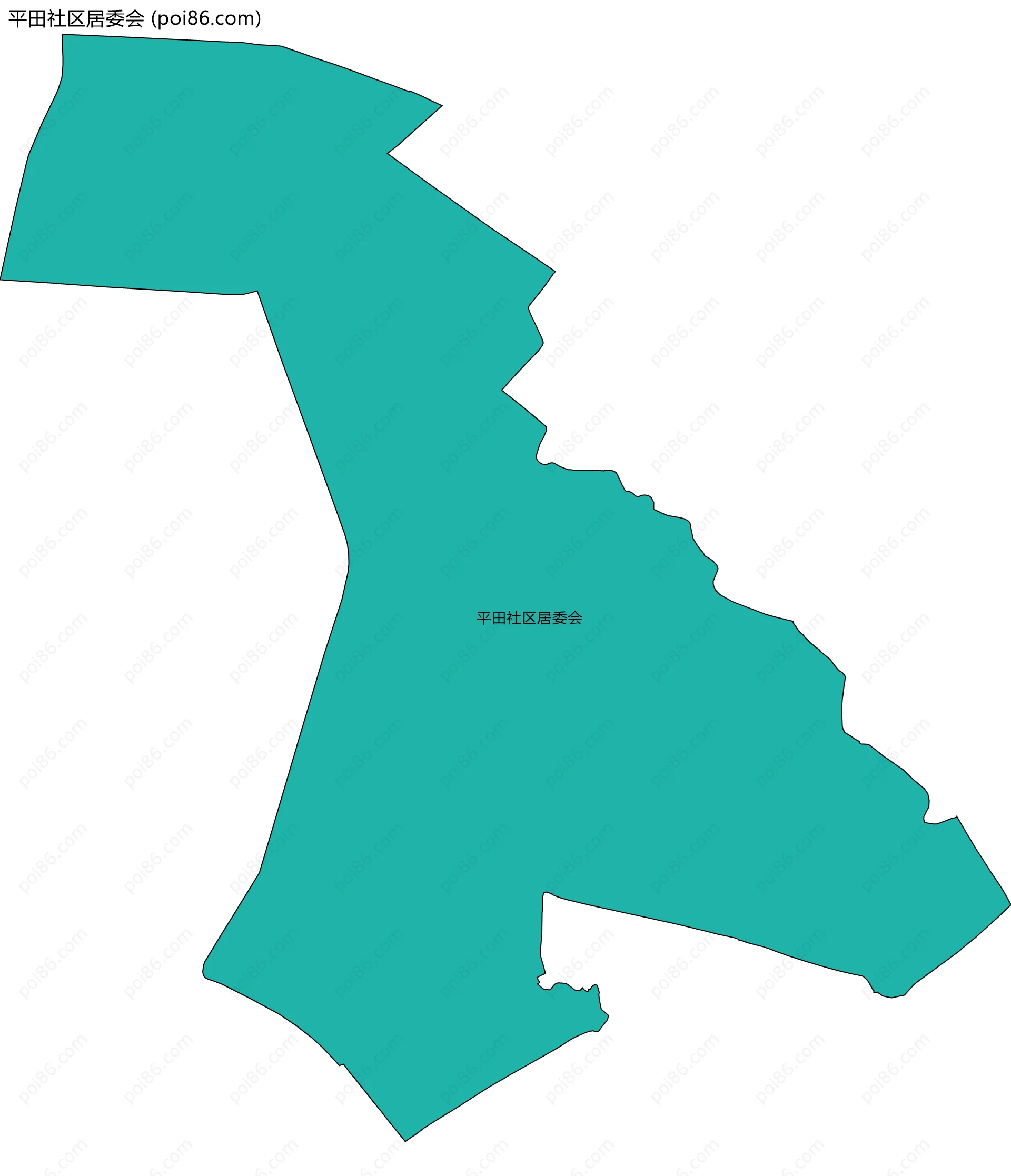 平田社区居委会边界地图