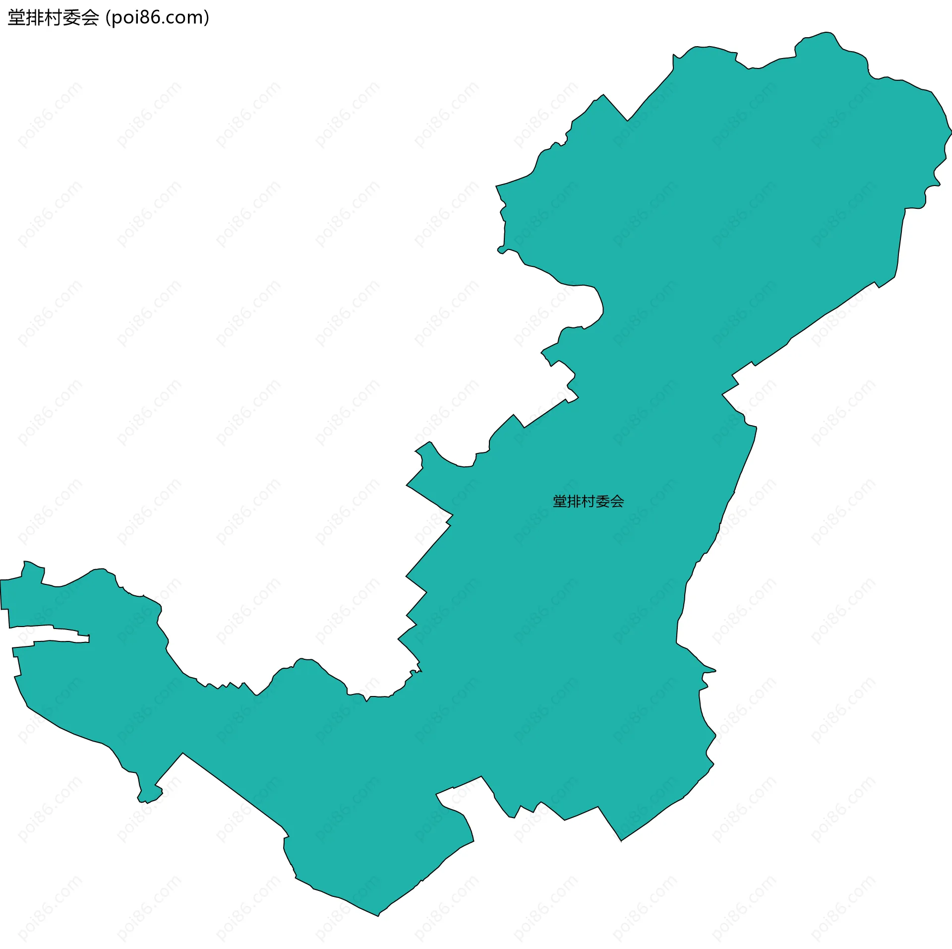 堂排村委会边界地图