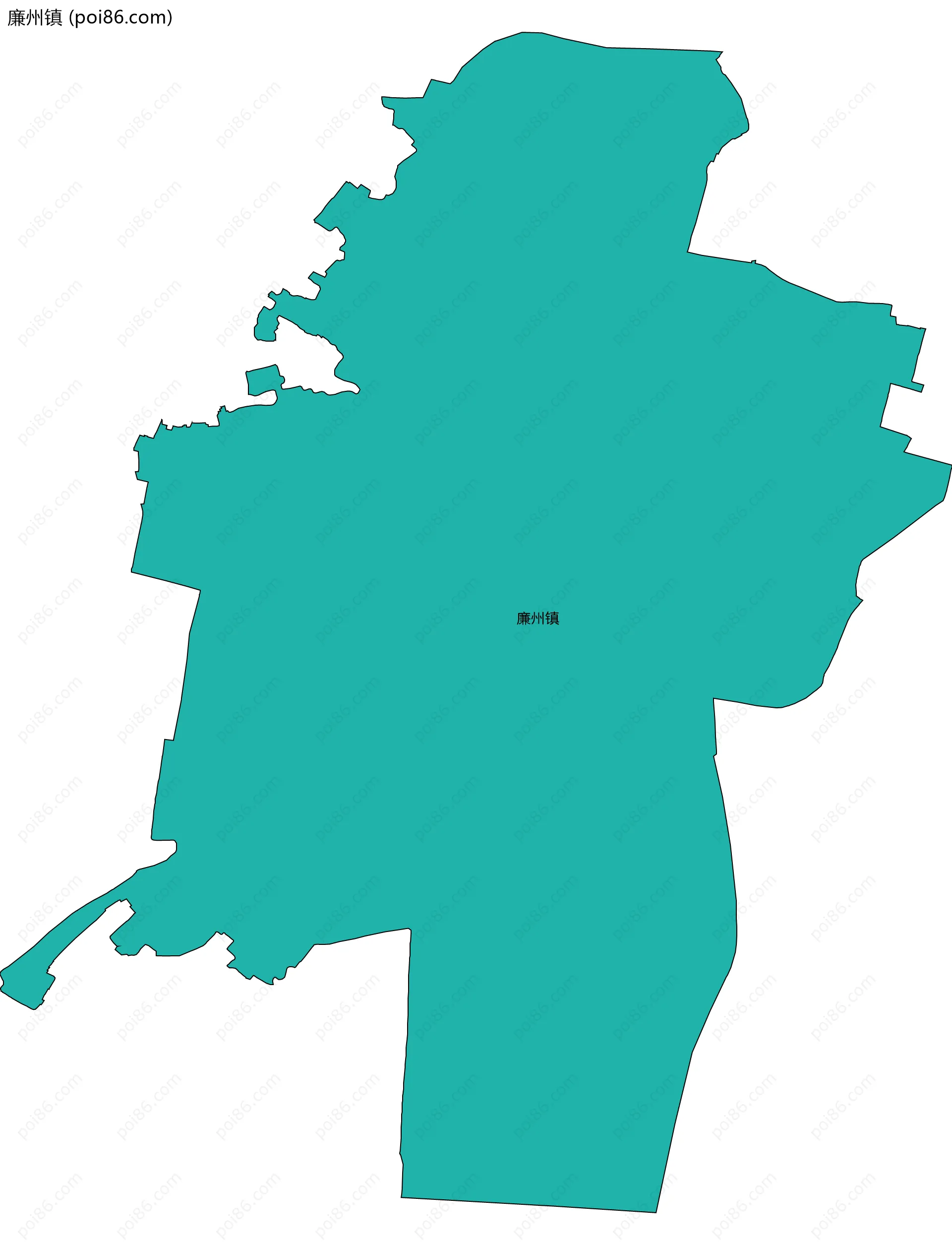 廉州镇边界地图