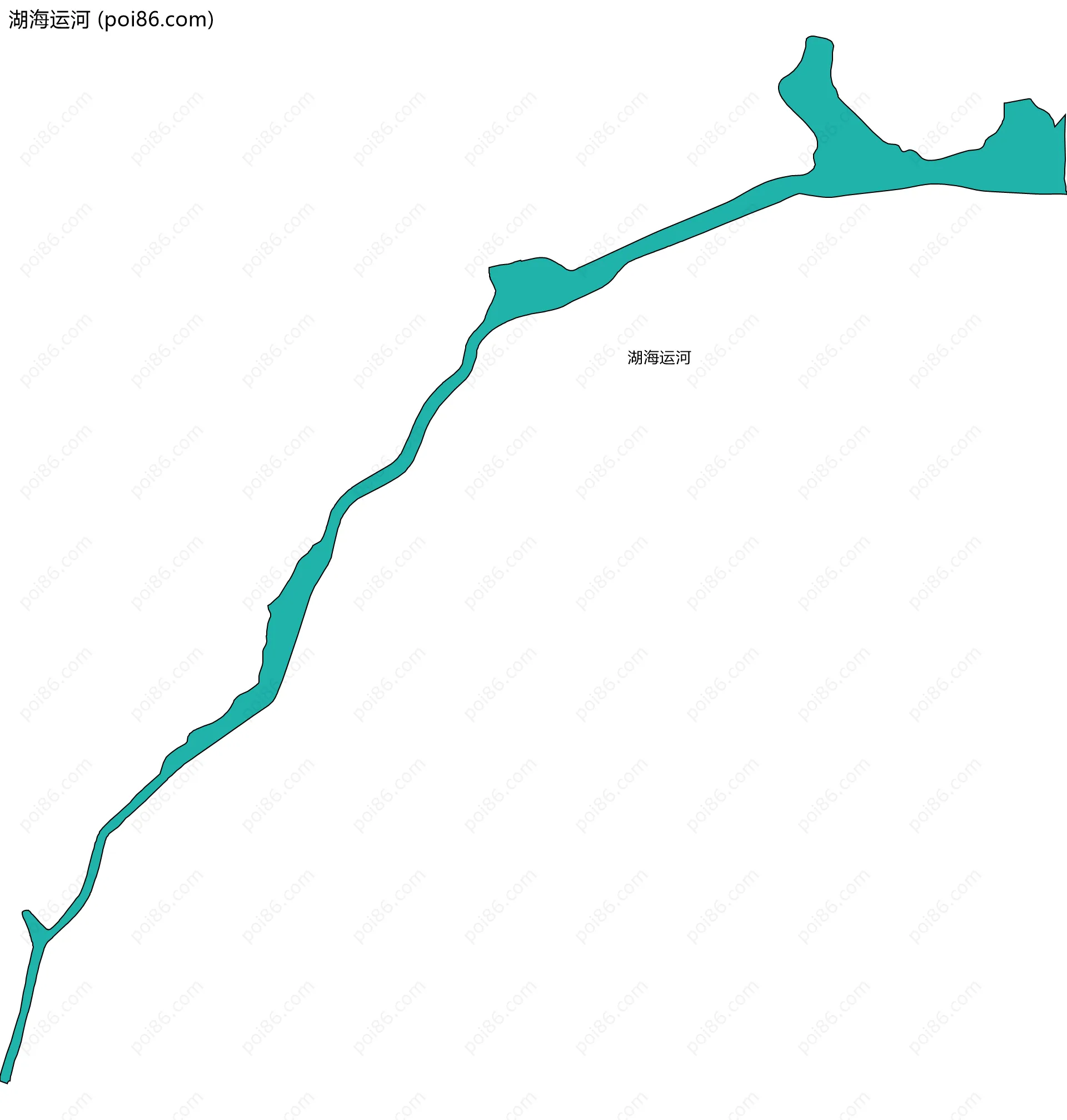 湖海运河边界地图