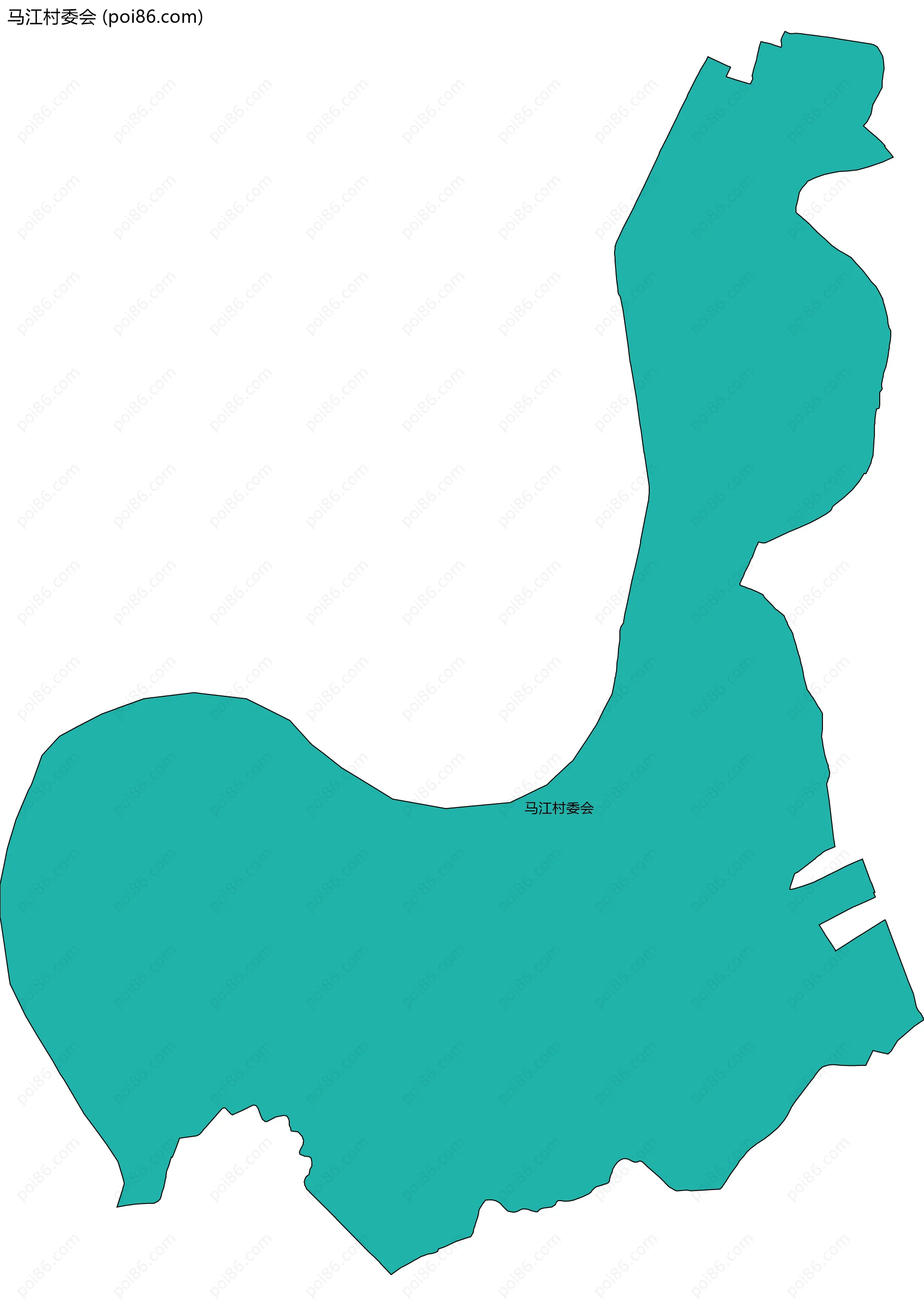 马江村委会边界地图