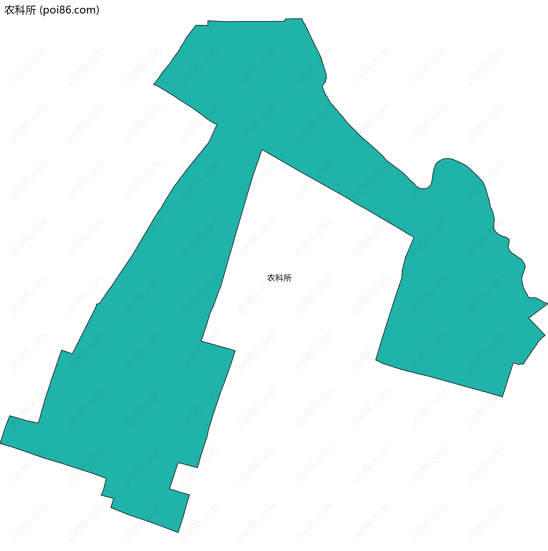 农科所边界地图