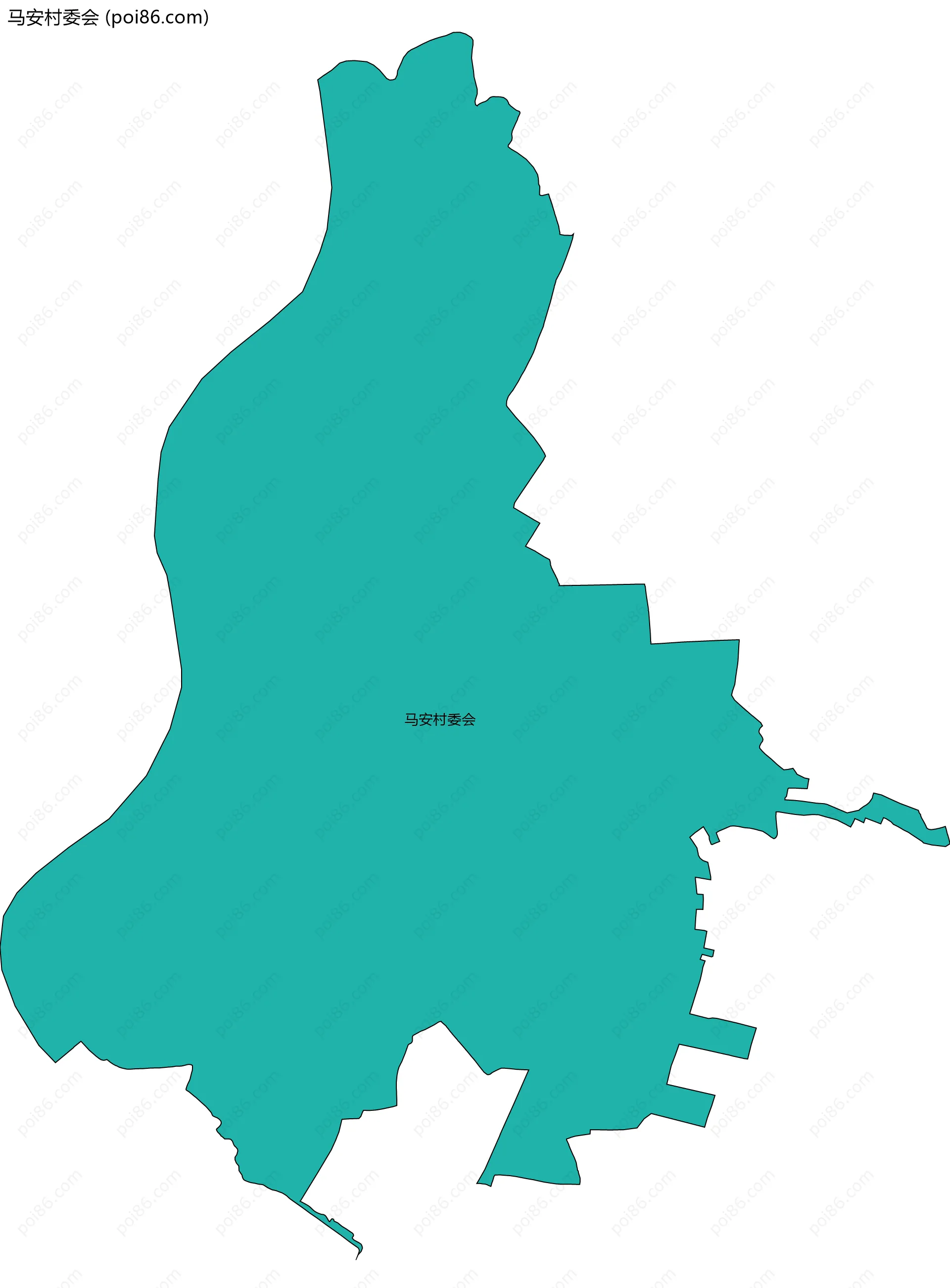 马安村委会边界地图