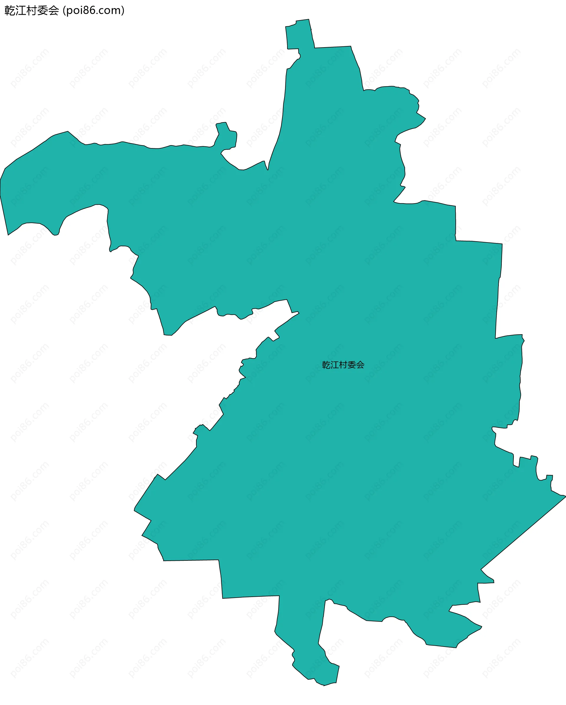 乾江村委会边界地图