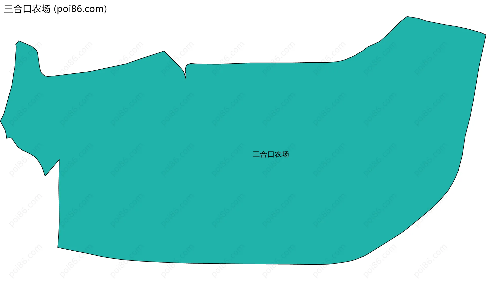 三合口农场边界地图