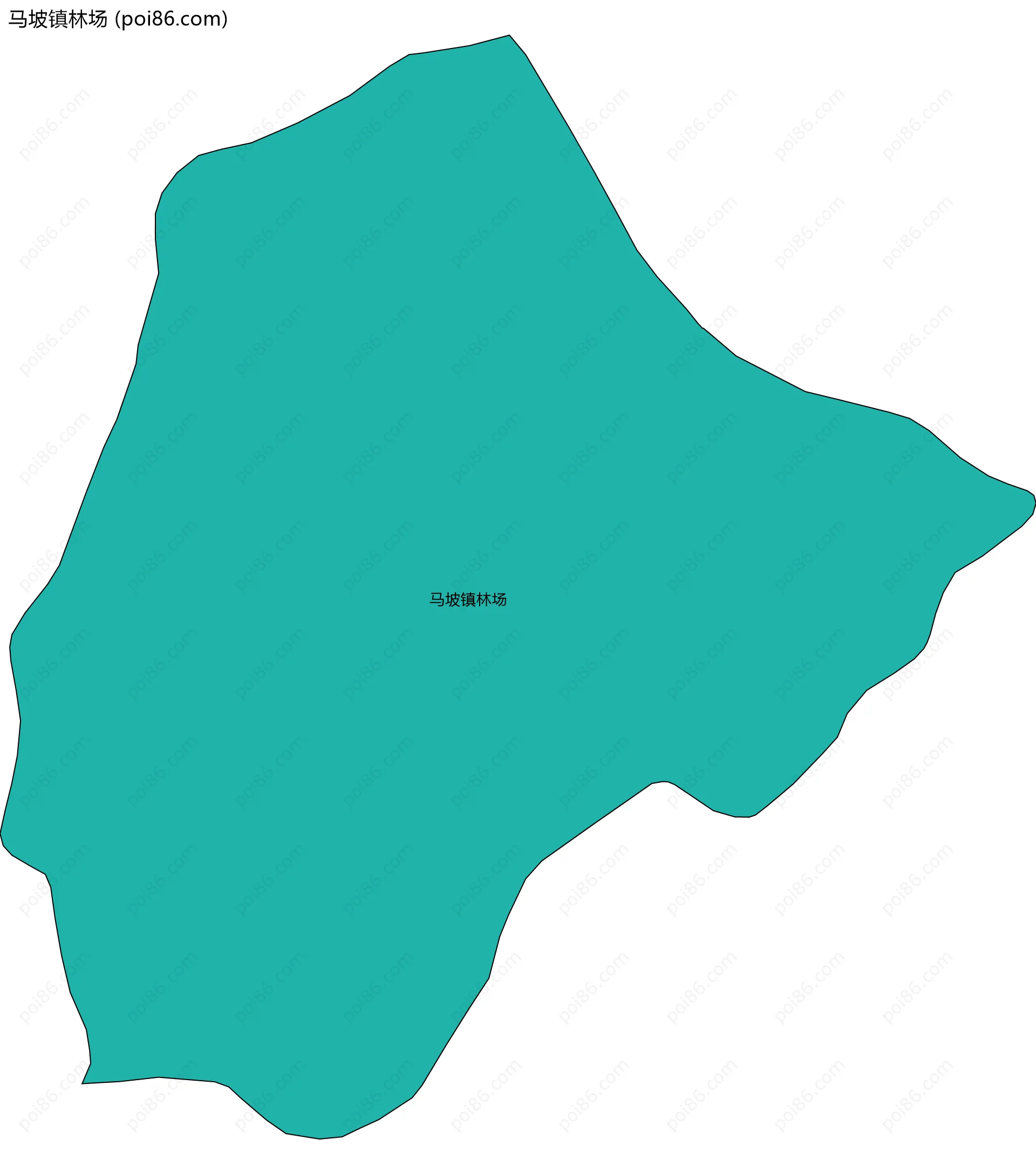 马坡镇林场边界地图