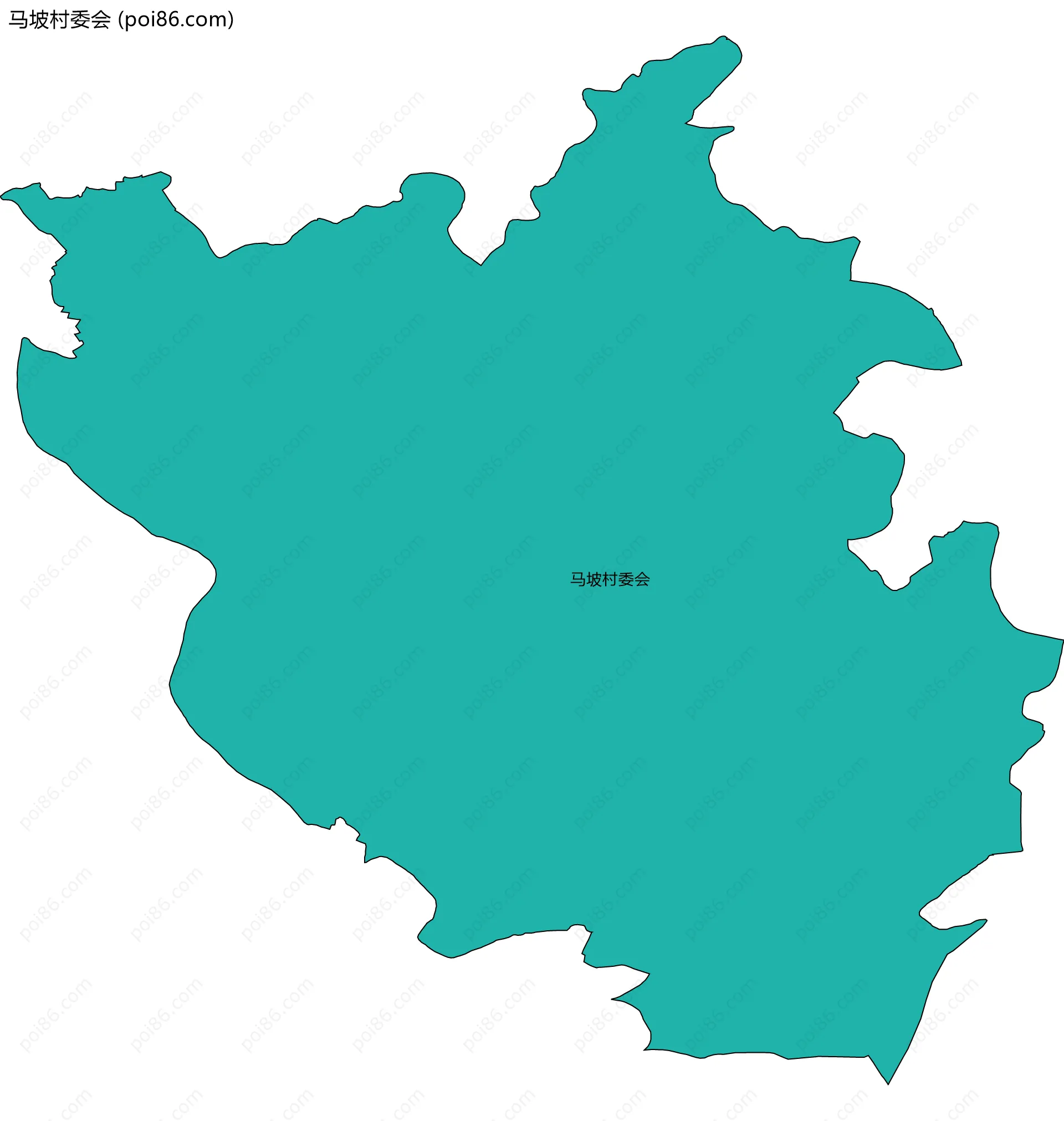 马坡村委会边界地图