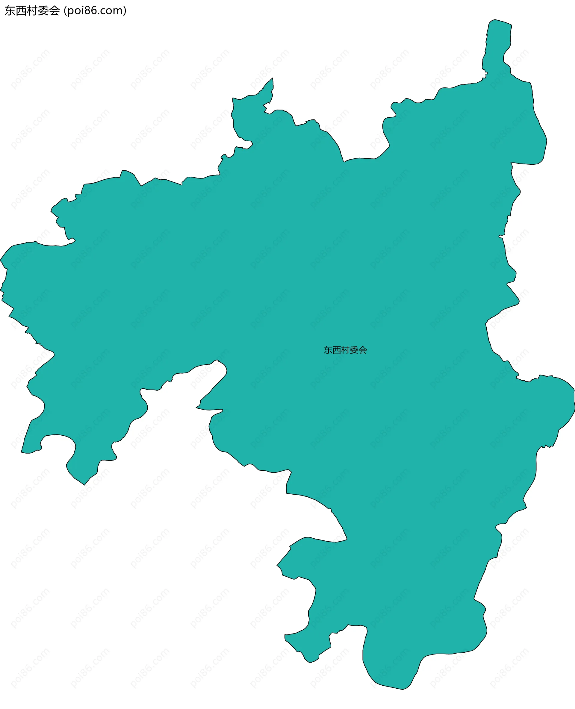 东西村委会边界地图
